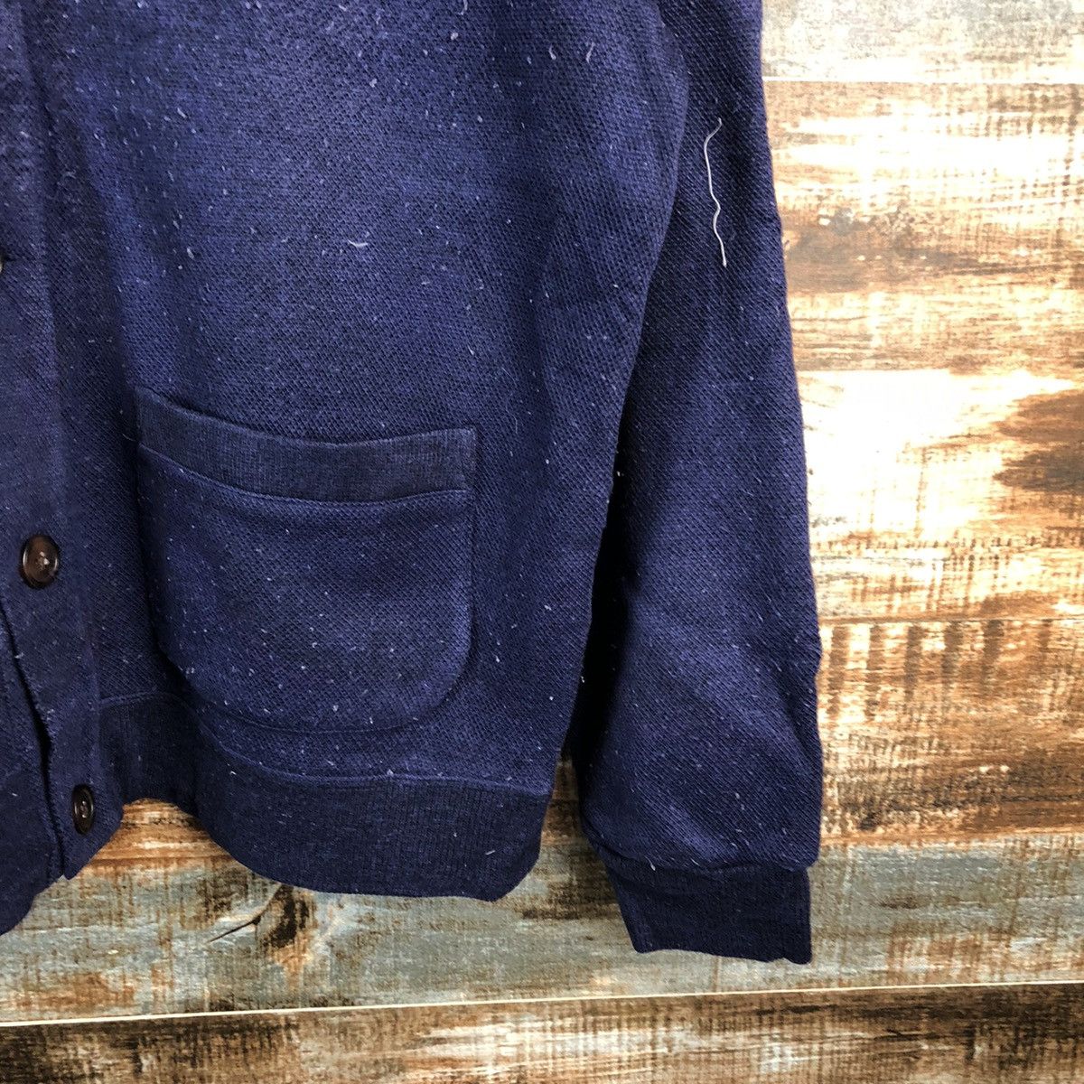 Japanese Brand Top Valu Dark Blue Cardigan Knitwear #A1935 Size US M / EU 48-50 / 2 - 8 Thumbnail