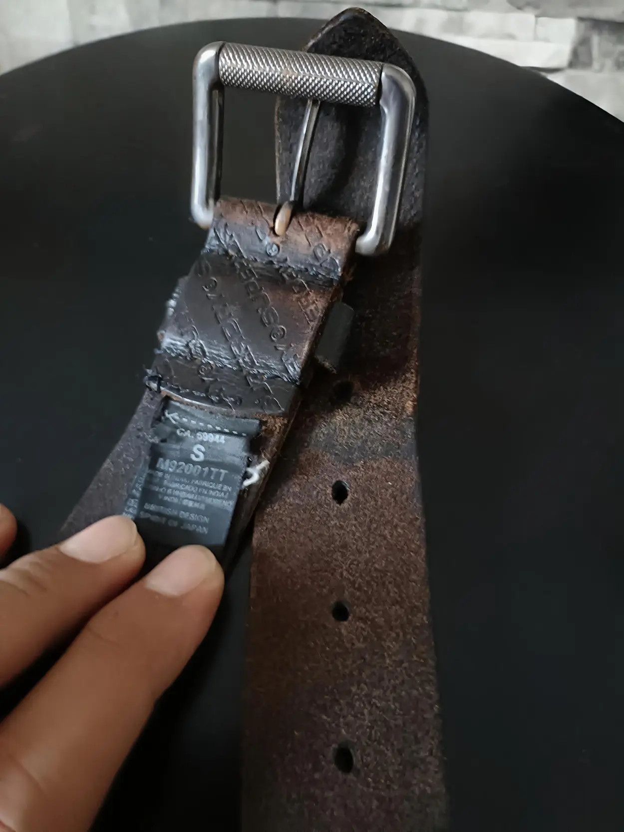 Superdry Superdry monogram leather belt Size 32 - 5 Thumbnail