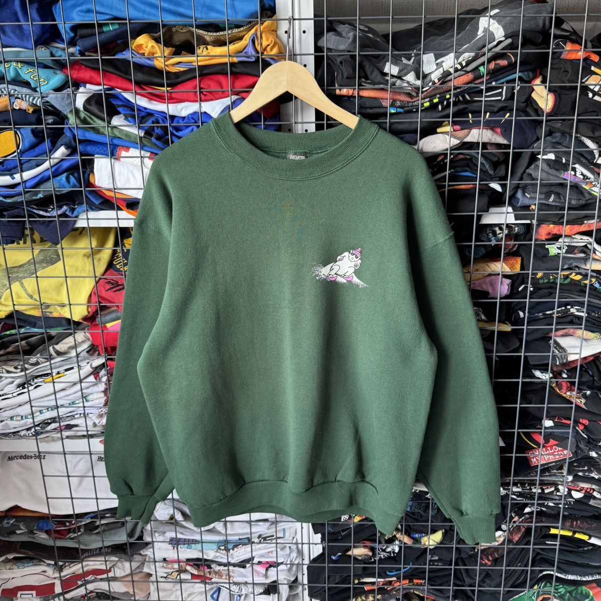Vintage Vintage 1980s Skiing Bear Screen Stars Sweatshirt Size US L / EU 52-54 / 3 - 2 Thumbnail