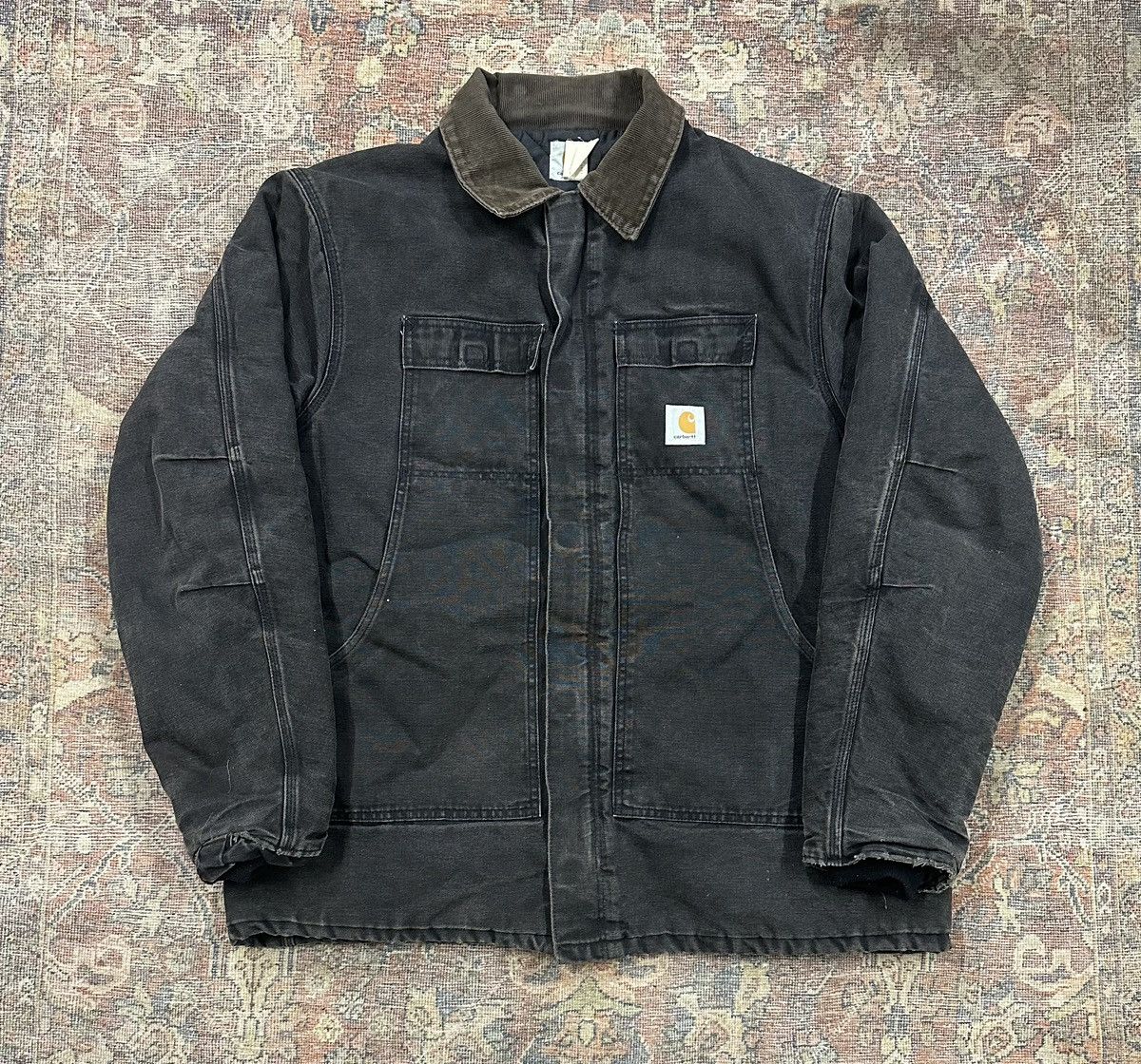 image of Carhartt Vintage Black Detroit Jacket XL Tall, Men's