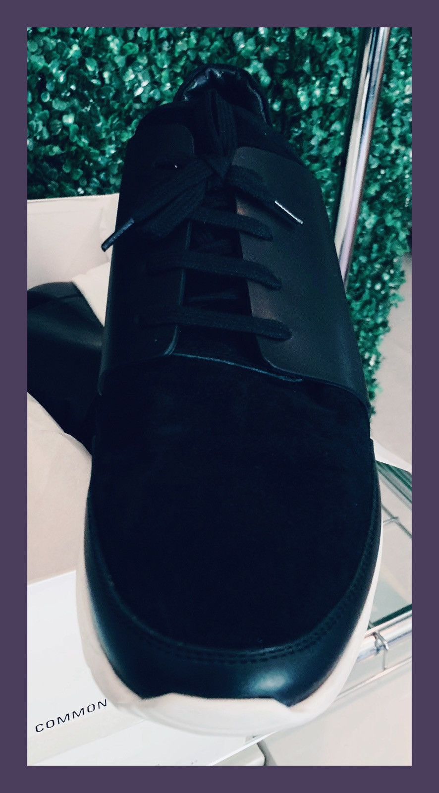 Common Projects Common Projects Original Track Black Leather Sneakers Size US 13 / EU 46 - 9 Thumbnail