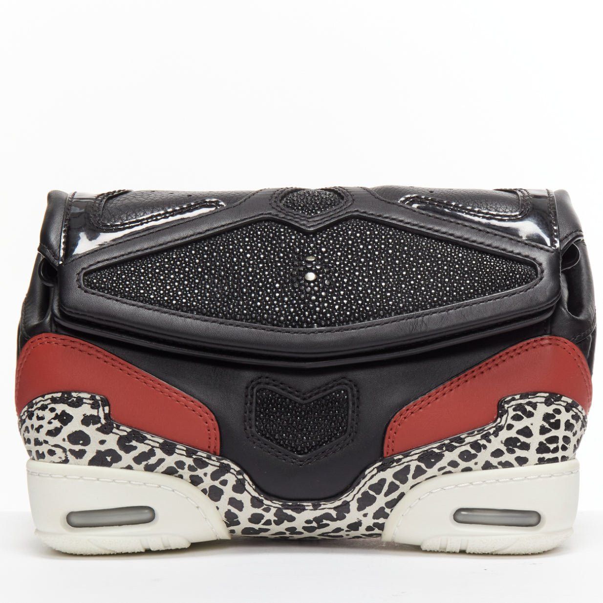 Alexander Wang new ALEXANDER WANG 2015 Runway Sneaker black leather panels clutch bag Size ONE SIZE - 1 Thumbnail