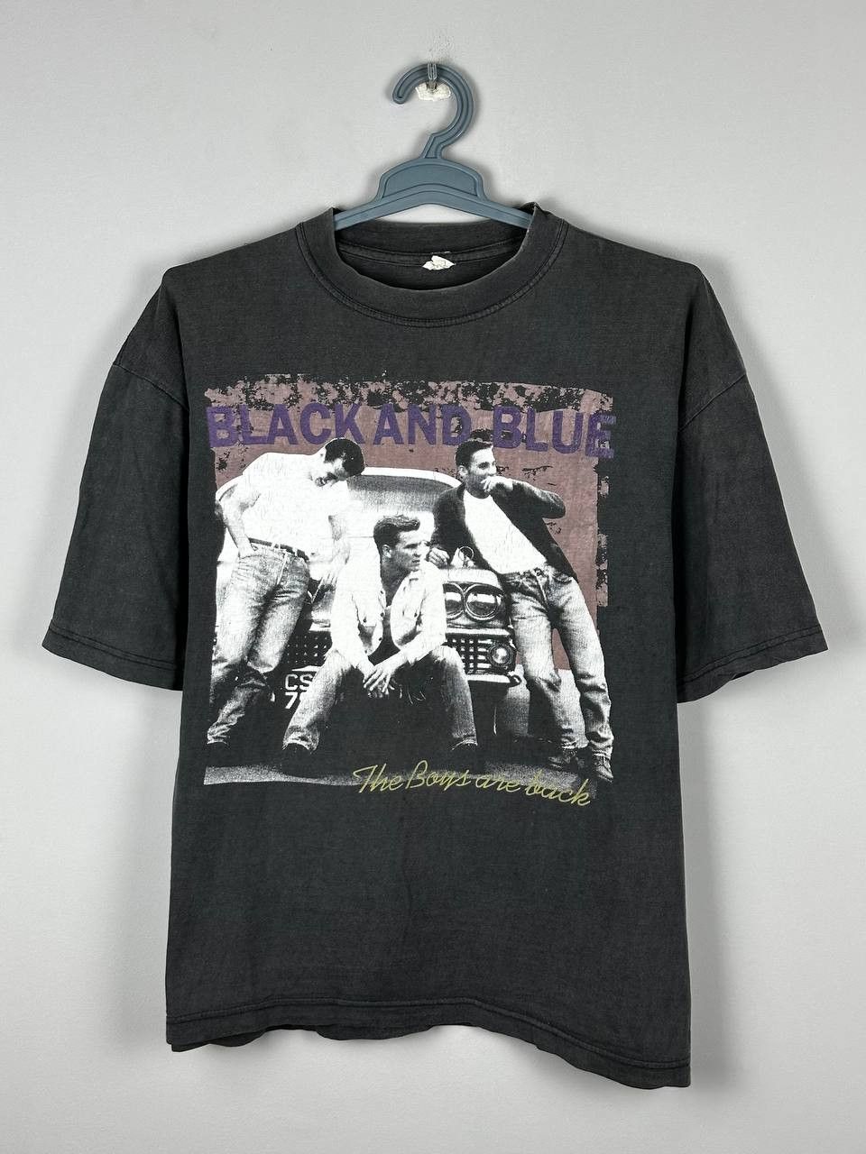 Vintage Vintage Backstreet Boys 1998 Black And Blue tour tee Size US L / EU 52-54 / 3 - 1 Thumbnail