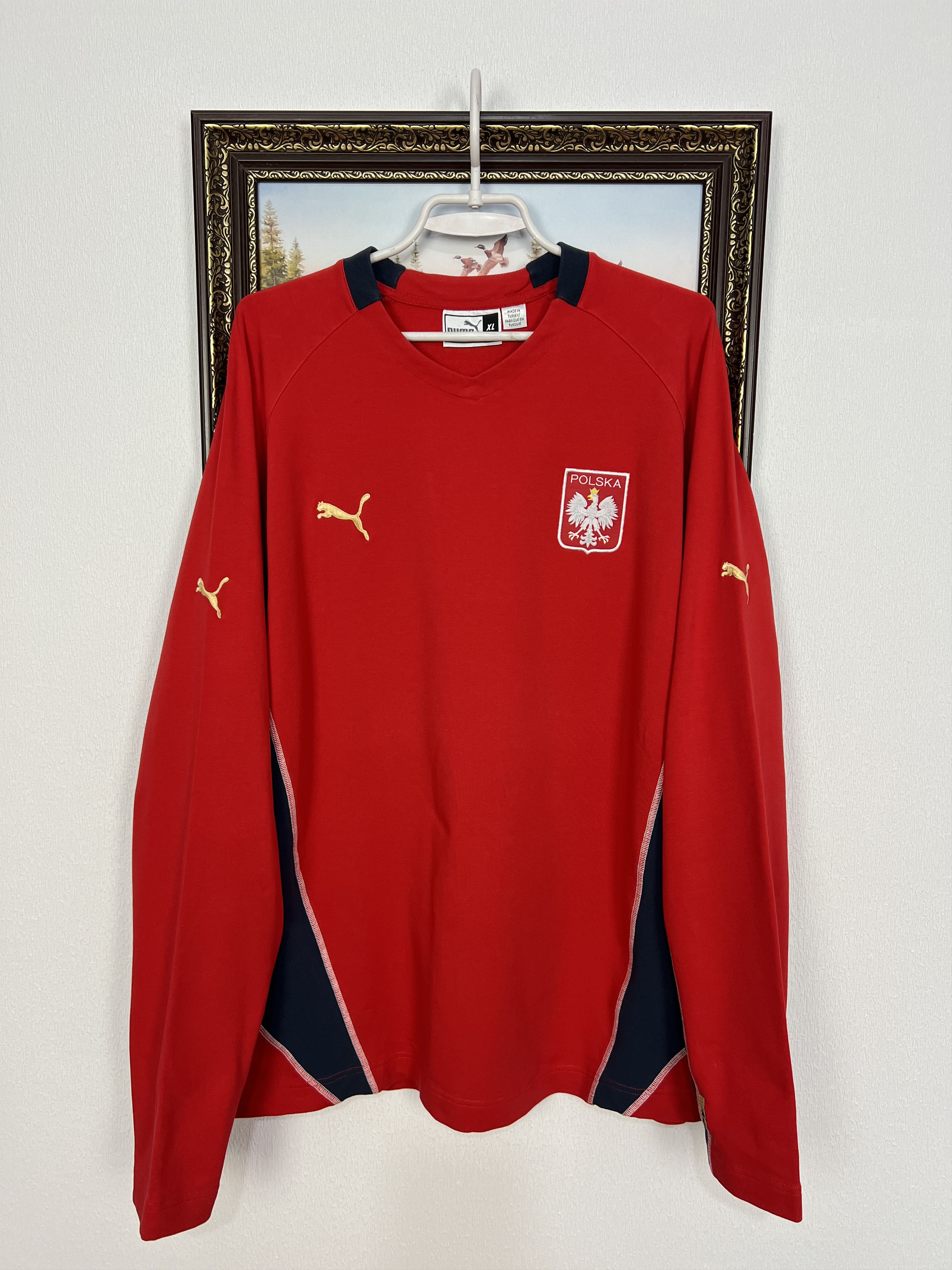 Puma Vintage 2000's Poland Football Sweatshirt Soccer Crewneck Size US XL / EU 56 / 4 - 1 Thumbnail