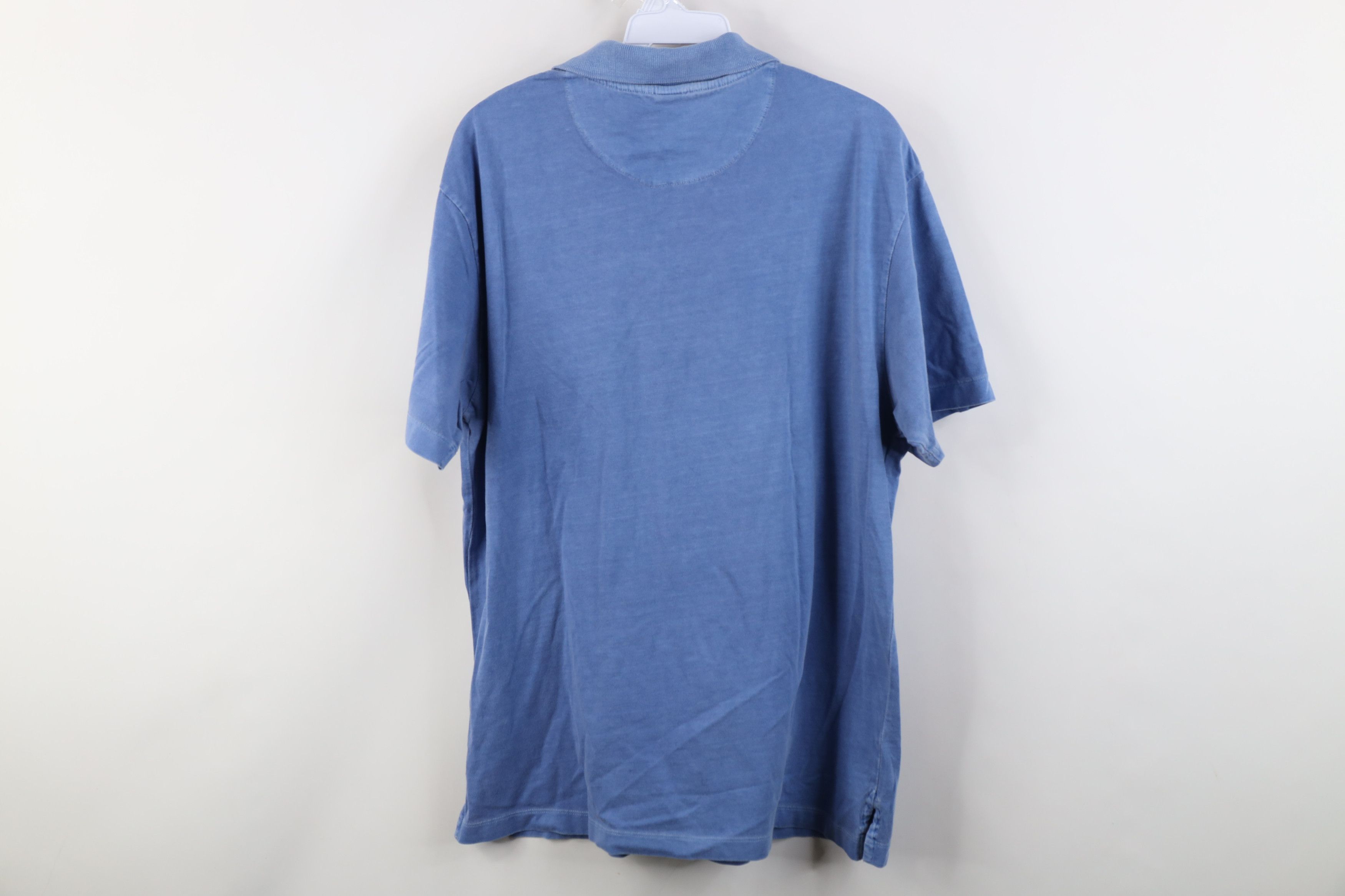 Gap Vintage 90s Y2K Gap Pigment Dye Rugby Polo Shirt Blue Cotton Size US L / EU 52-54 / 3 - 11 Thumbnail
