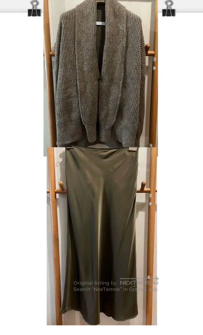 Brunello Cucinelli Brunello Cucinelli Cashmere gold open-front jacket Size M / US 6-8 / IT 42-44 - 7 Thumbnail