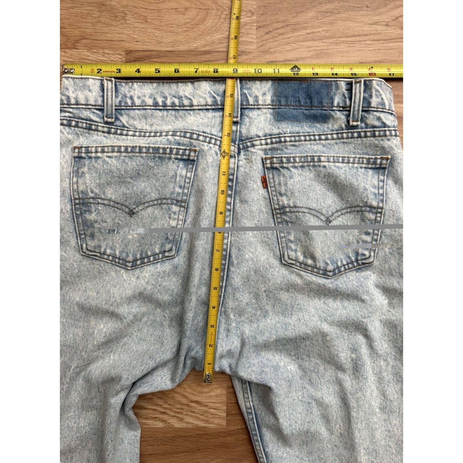 Levi's VINTAGE Levi's Jeans Mens 38x32 Blue USA Orange Tab Straight Leg Light Wash Size US 38 / EU 54 - 6 Thumbnail