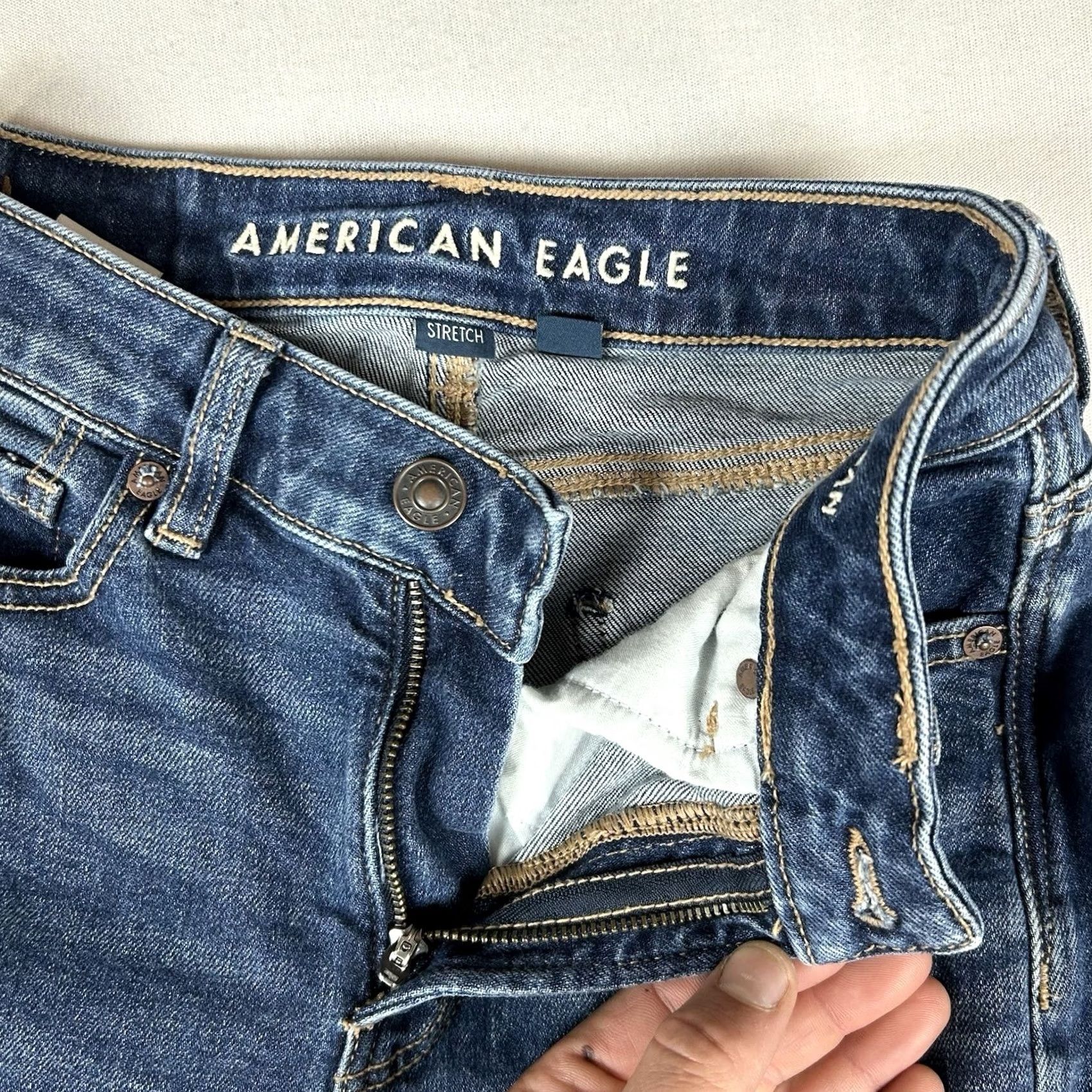 American Eagle Outfitters American Eagle Outfitters Mom Jean Skinny Jeans Women's Size 0 Regular Blue Denim AEO Size 25" / US 0 / IT 36 - 5 Thumbnail