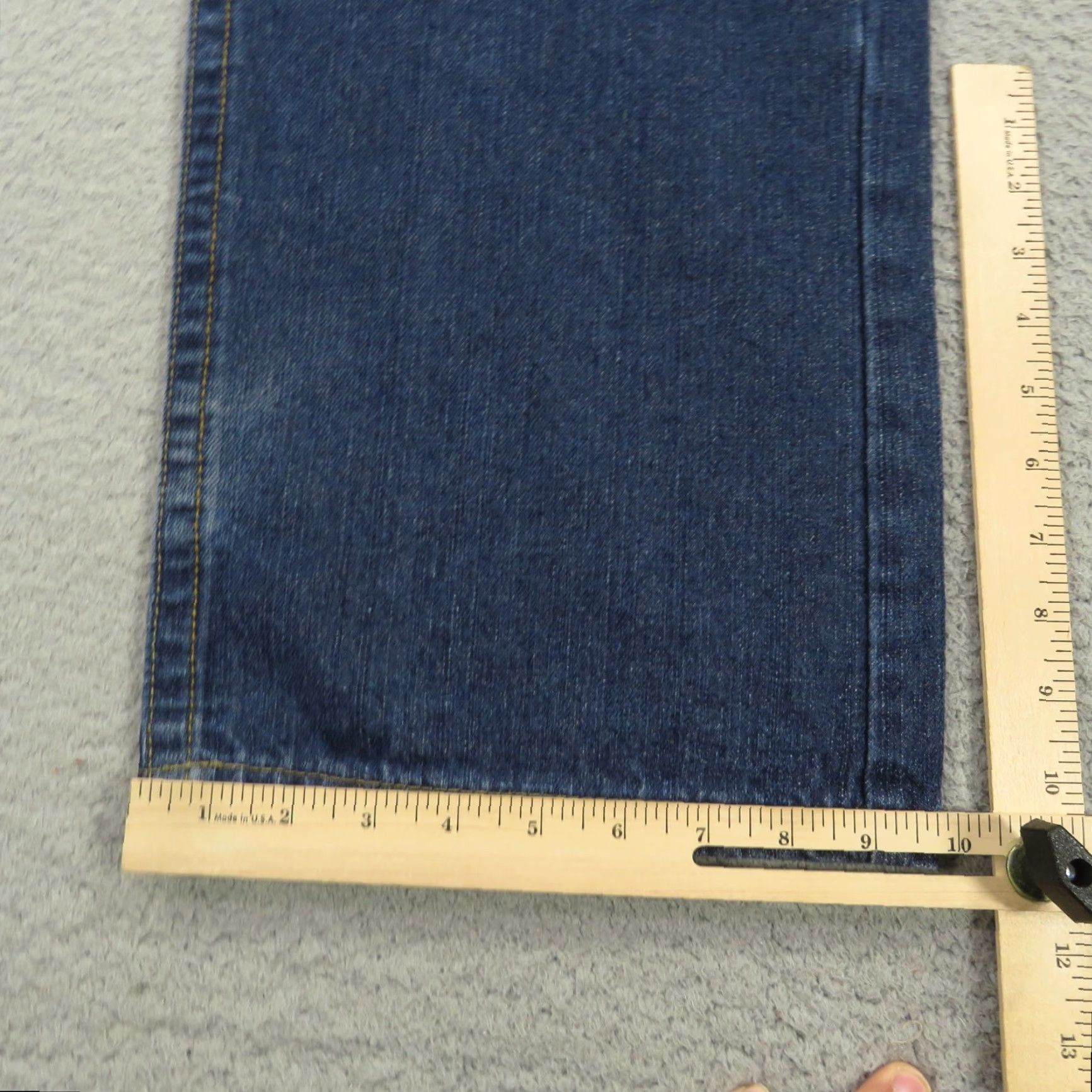 Vintage Mecca Jeans Mens 34x30 Y2K Embroidered Flap Pocket Grunge Skater Wide-Leg Pipes Jeans Size US 34 / EU 50 - 3 Thumbnail