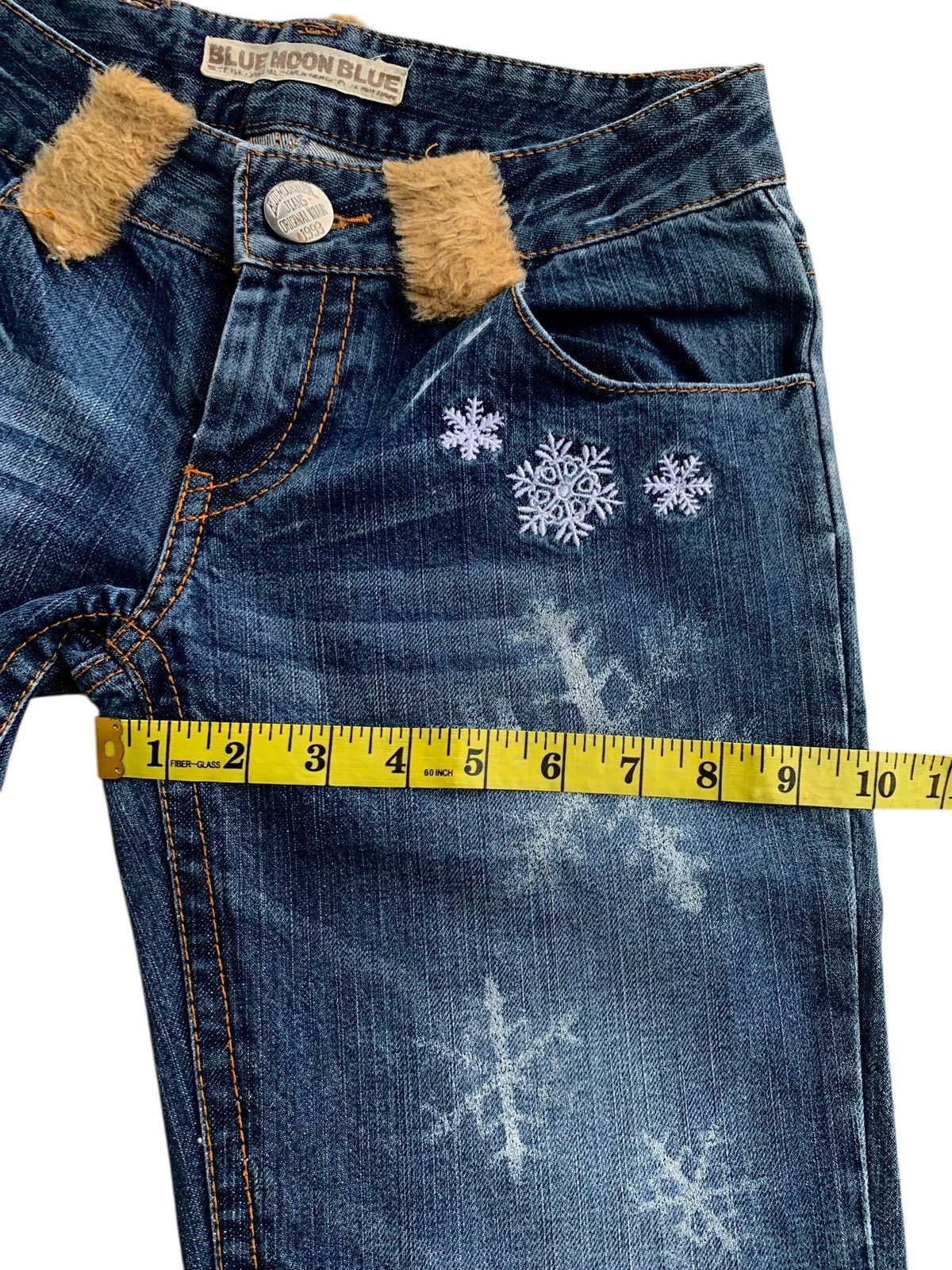 If Six Was Nine × Japanese Brand × Vintage Vintage Y2k Blue Moon Blue Hairy Jeans Japanese Style 🇯🇵 Size 30" / US 8 / IT 44 - 20 Thumbnail