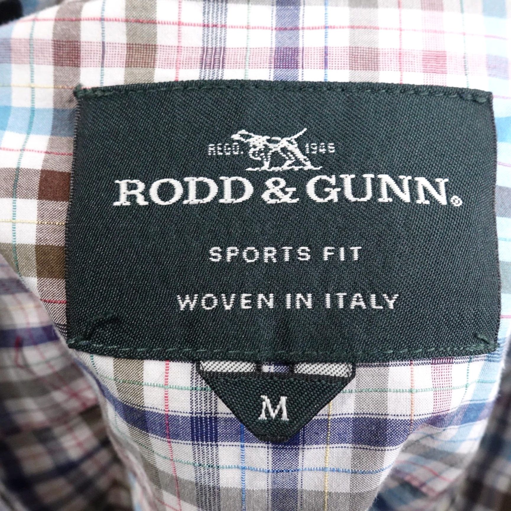 Rodd & Gunn Rodd & Gunn Shirt Mens M Blue Plaid Long Sleeve Button-Up Slim Sports Fit Italy Cotton Size US M / EU 48-50 / 2 - 6 Thumbnail