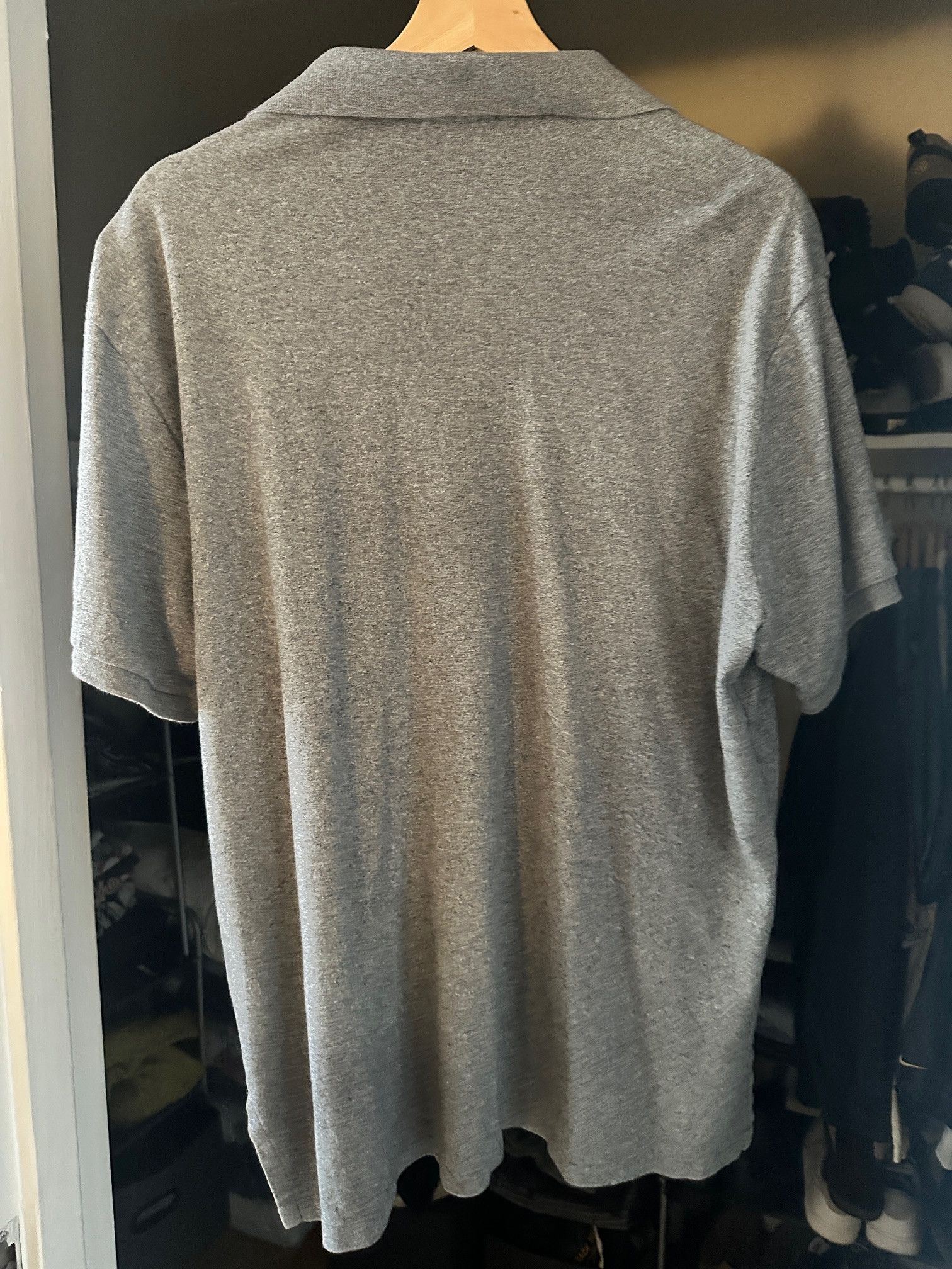Polo Ralph Lauren Men's Polo Ralph Lauren Gray Grey Polo Shirt Custom Fit XL Size US XL / EU 56 / 4 - 4 Thumbnail