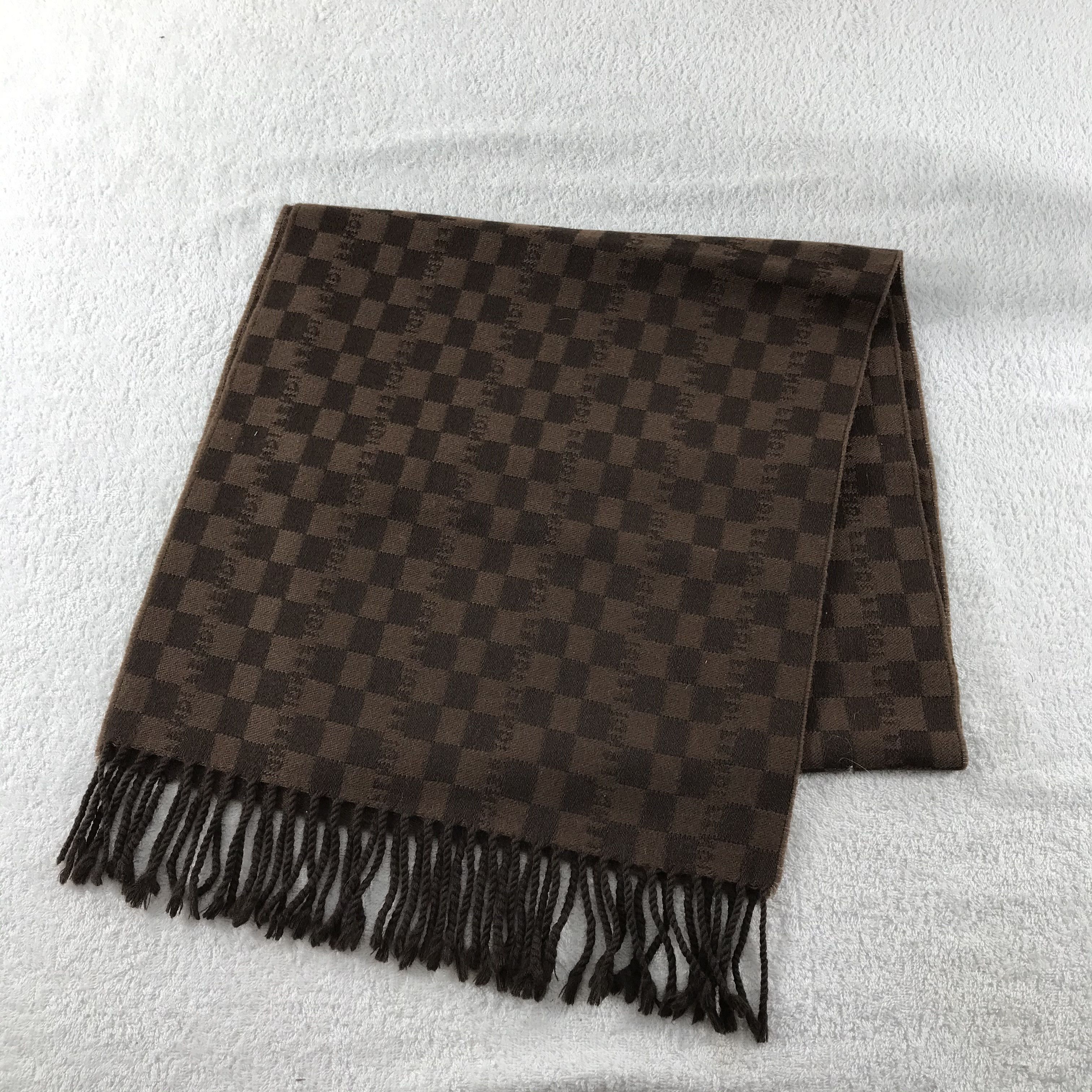 Japanese Brand Vintage Fendi Roma Scarf Check Muffler Wool Scarves Size ONE SIZE - 4 Thumbnail