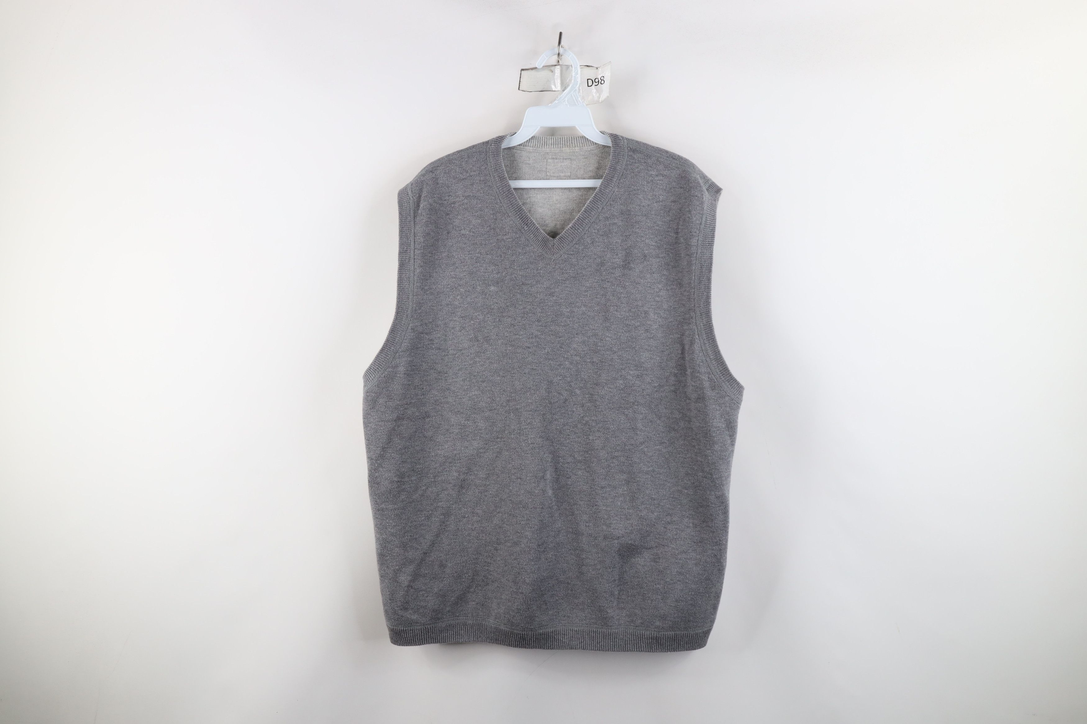 Eddie Bauer × Vintage Vintage Eddie Bauer Reversible Cotton Knit Sweater Vest Gray Size US XL / EU 56 / 4 - 12 Thumbnail