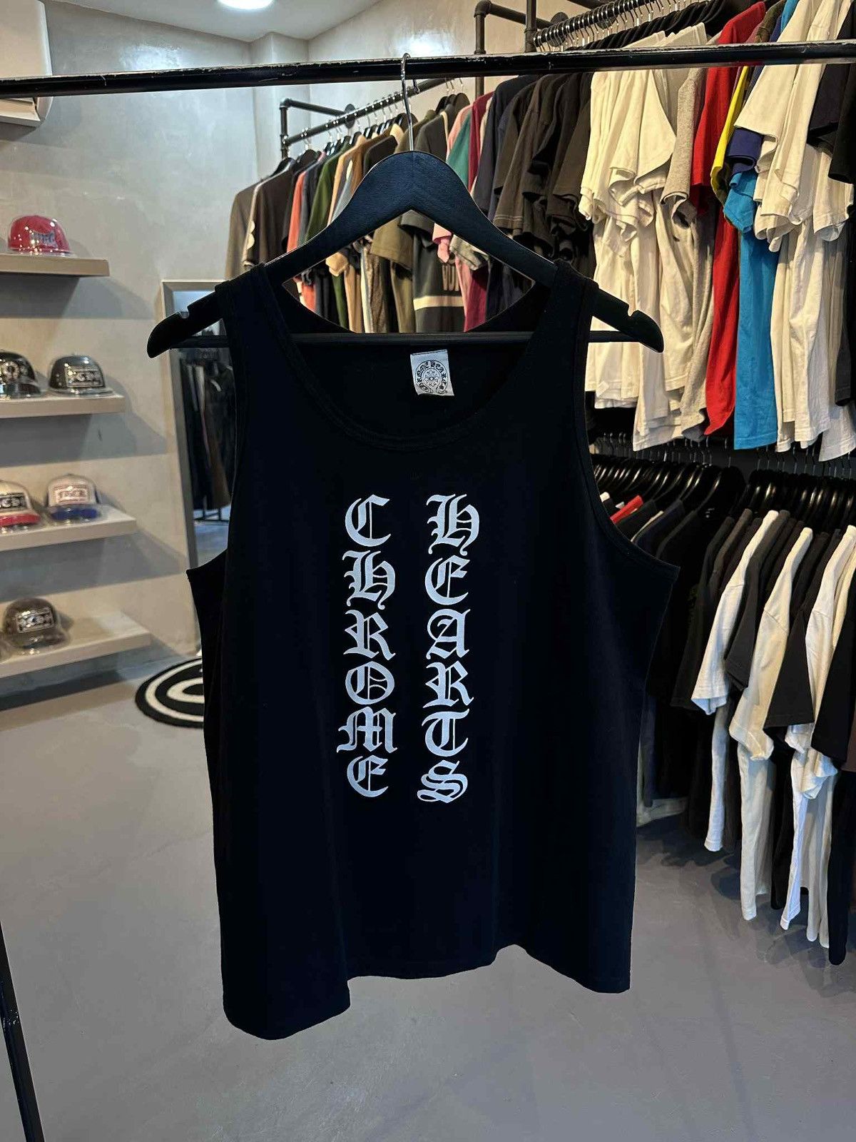 Chrome Hearts Chrome Hearts Vintage Vertical ScriptTank Top Size L / US 10 / IT 46 - 1 Thumbnail
