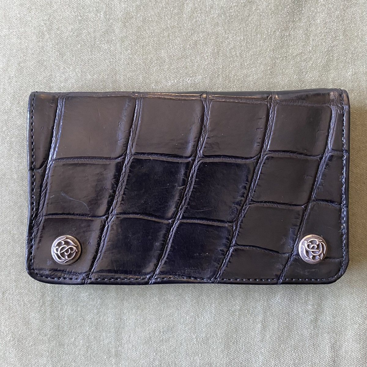 Chrome Hearts Chrome Hearts Alligator Celtic Fold Leather Wallet Size ONE SIZE - 1 Thumbnail
