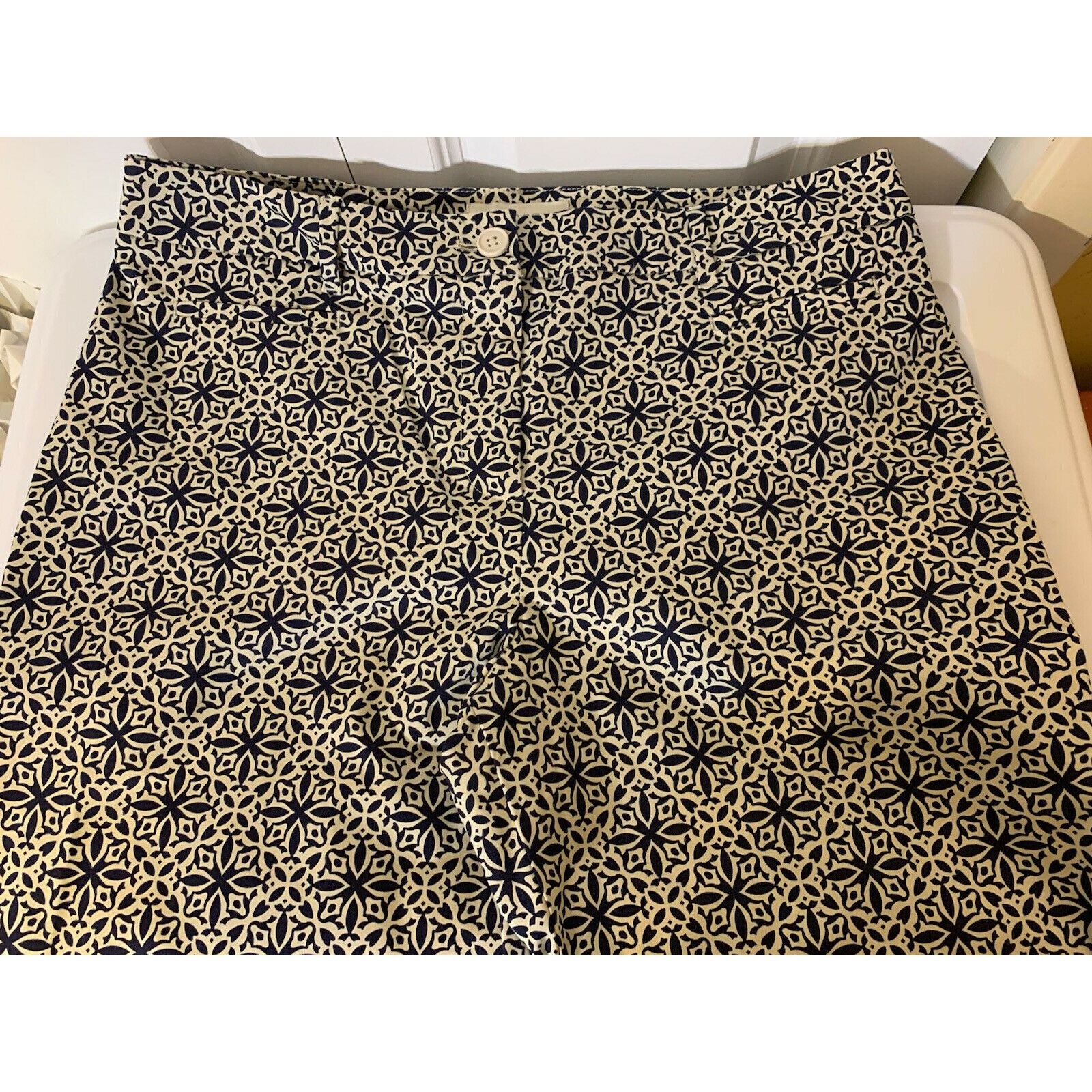Other TALBOTS Black White Paisley Women Sz 10 Pants Size 32" / US 10 / IT 46 - 1 Thumbnail
