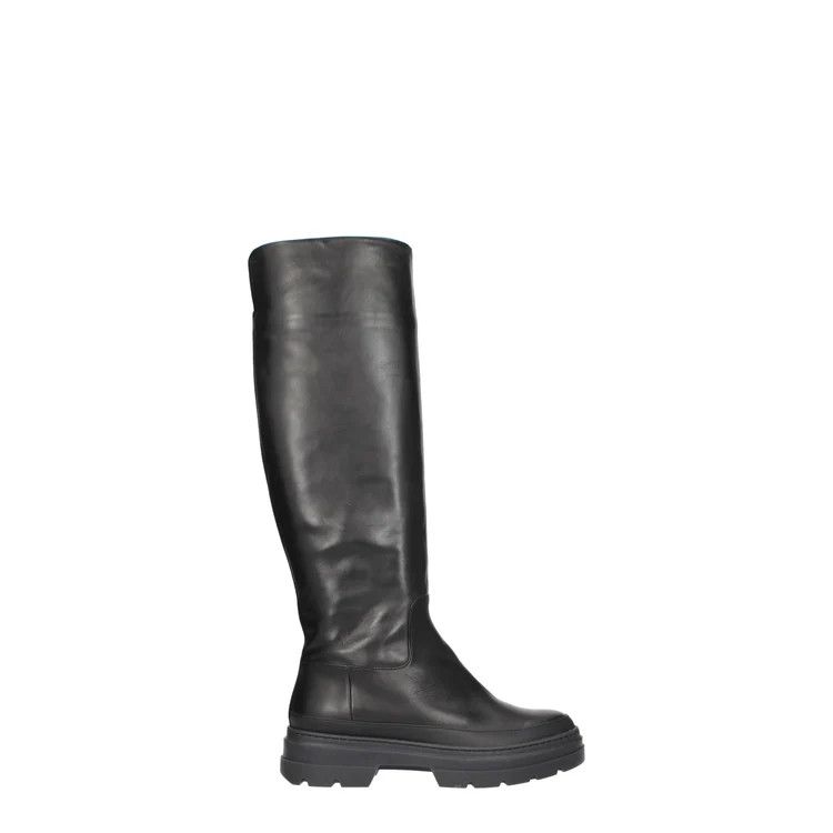 Max Mara ob1o1e1124 Leather Boots in Black Size US 7.5 / IT 37.5 - 1 Thumbnail