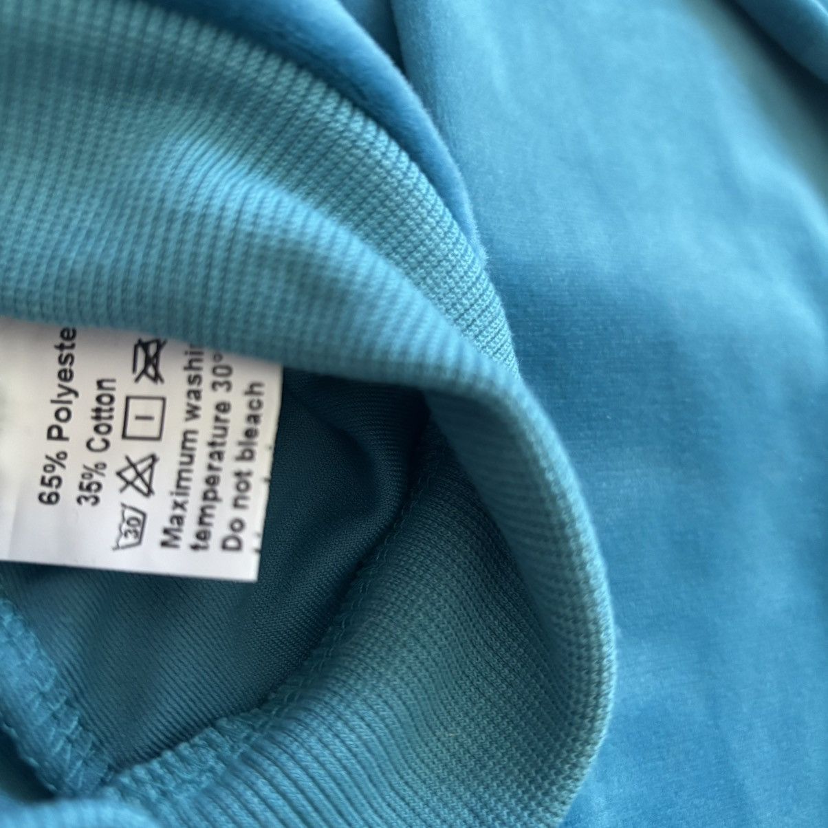 Velour Teal Track Suit Soft Cotton Blend Zip up Jacket Pants M Size M / US 6-8 / IT 42-44 - 5 Thumbnail