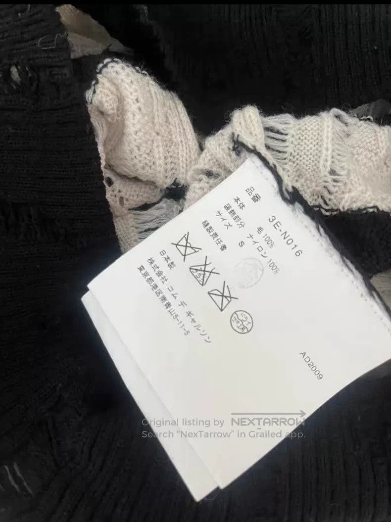 Comme des Garcons Comme Des Garcons Black and white pin-netted holey knitted Size S / US 4 / IT 40 - 9 Thumbnail