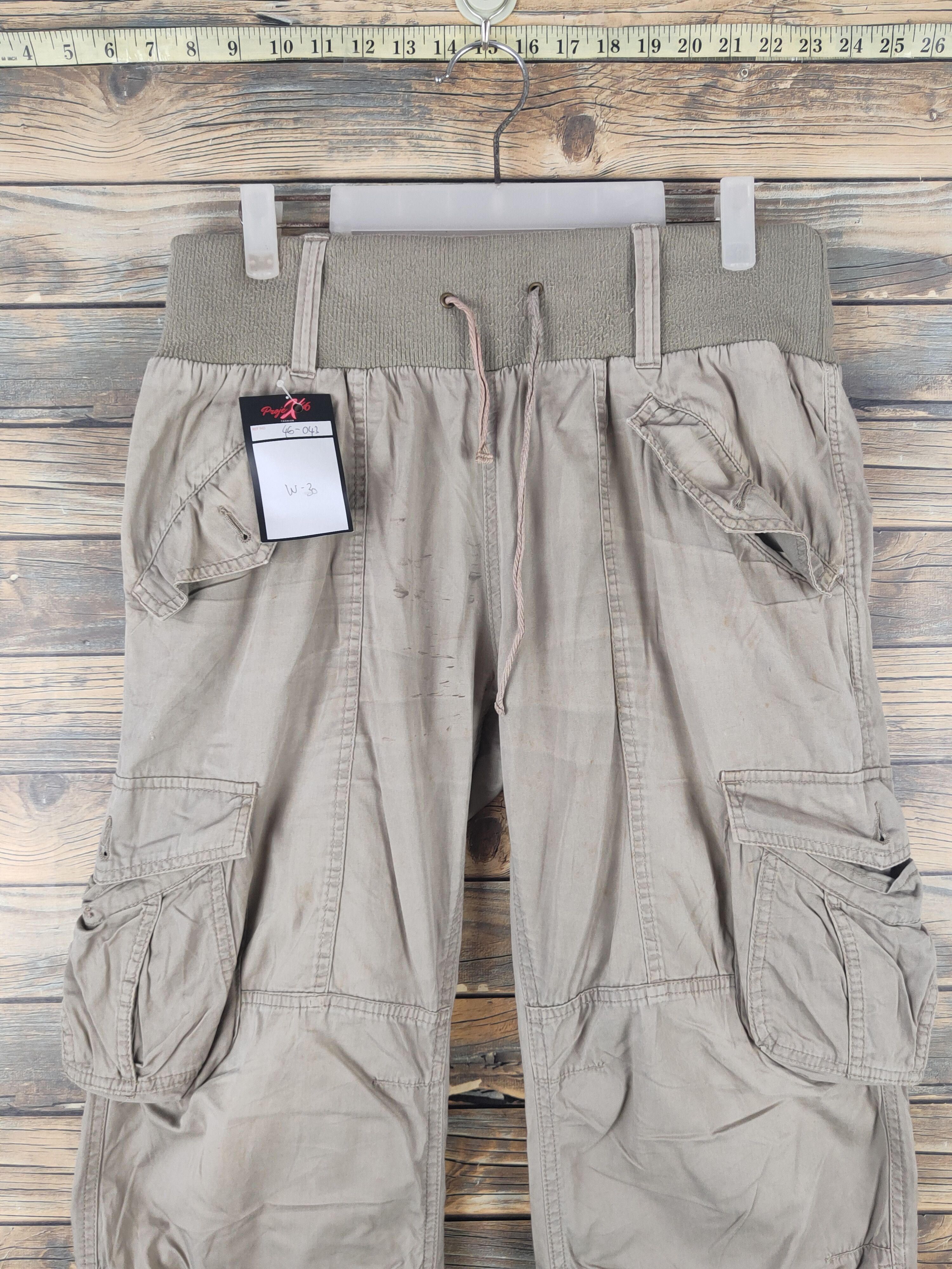 Japanese Brand DL Japanese Brand Gray Multipocket Cargo Pants #46-043 Size US 30 / EU 46 - 2 Thumbnail