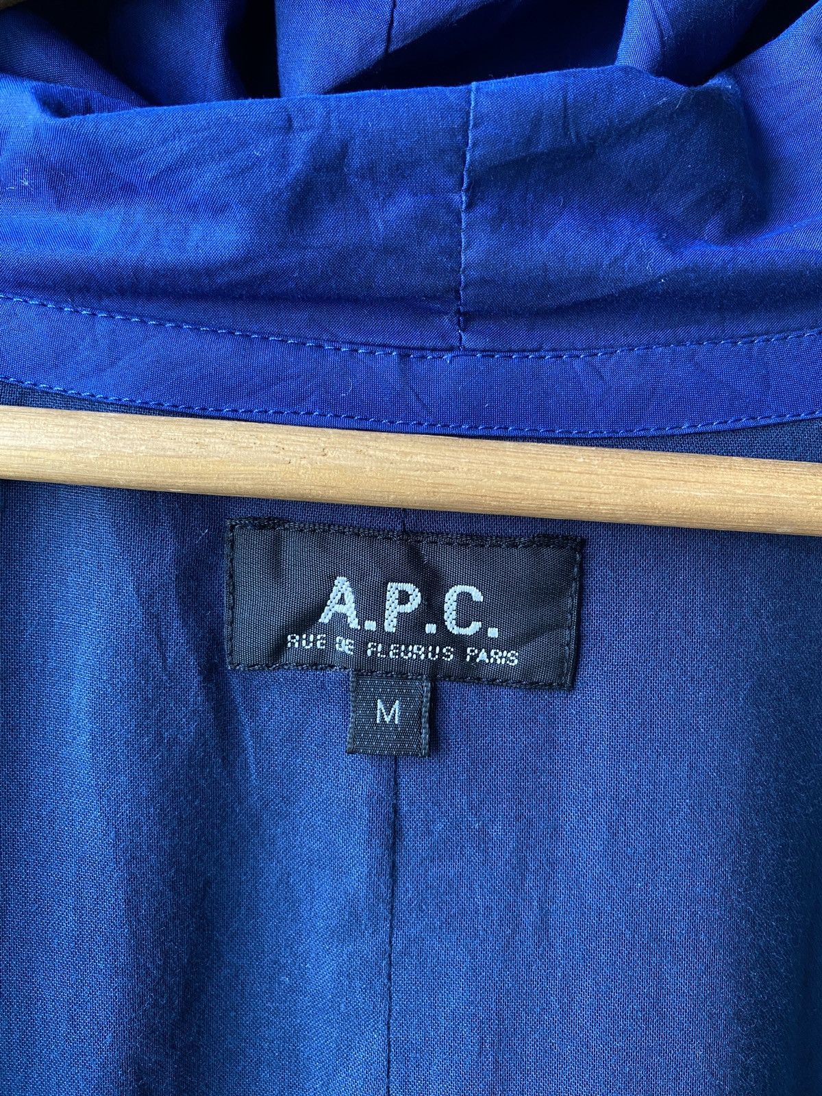 A.P.C. A.P.C Japan Button Hoodie Blue Jacket Size US M / EU 48-50 / 2 - 12 Thumbnail