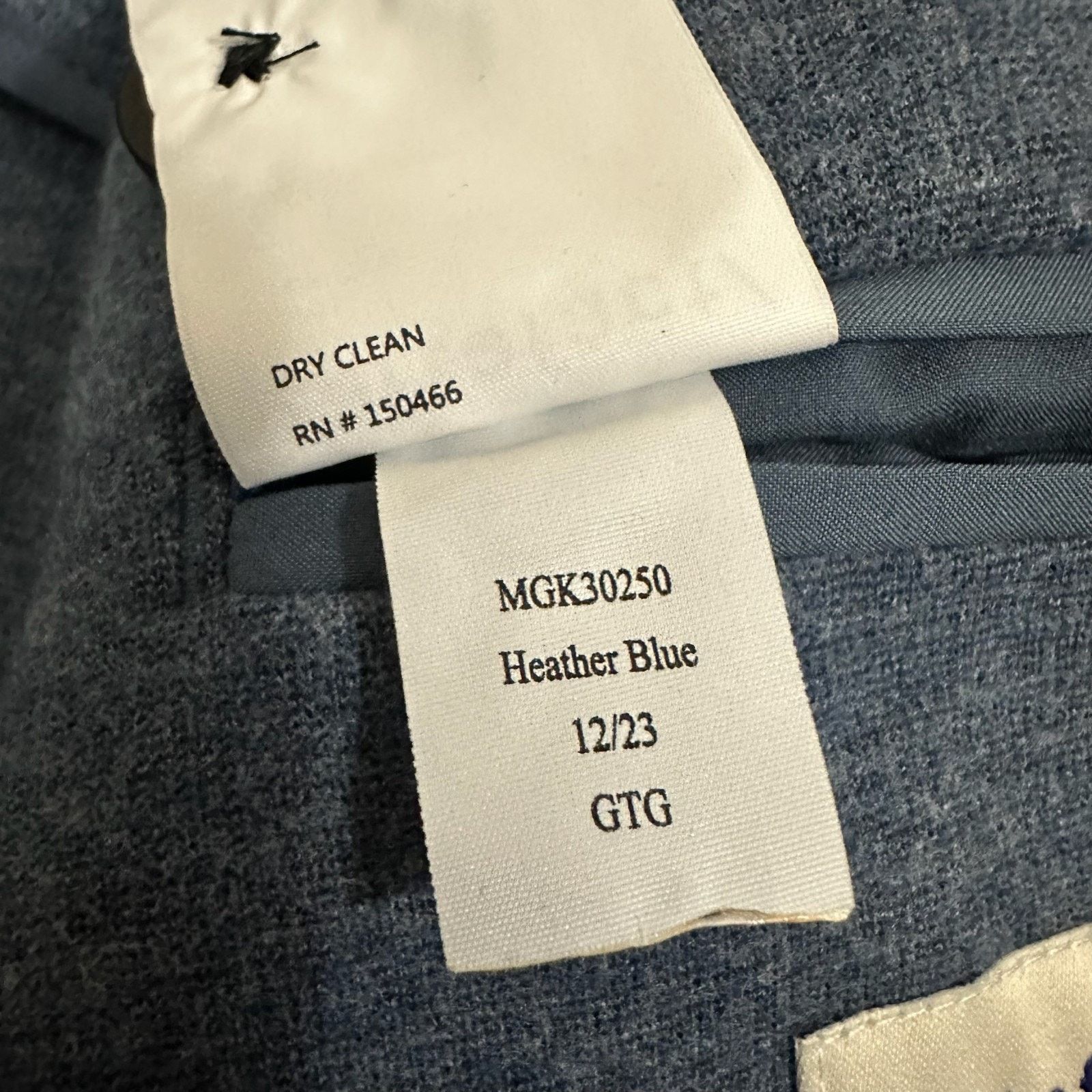 Artefact ARTEFACT Blazer Jacket Heather Blue Knit Stretch Sport Coat Size 52R - 9 Thumbnail