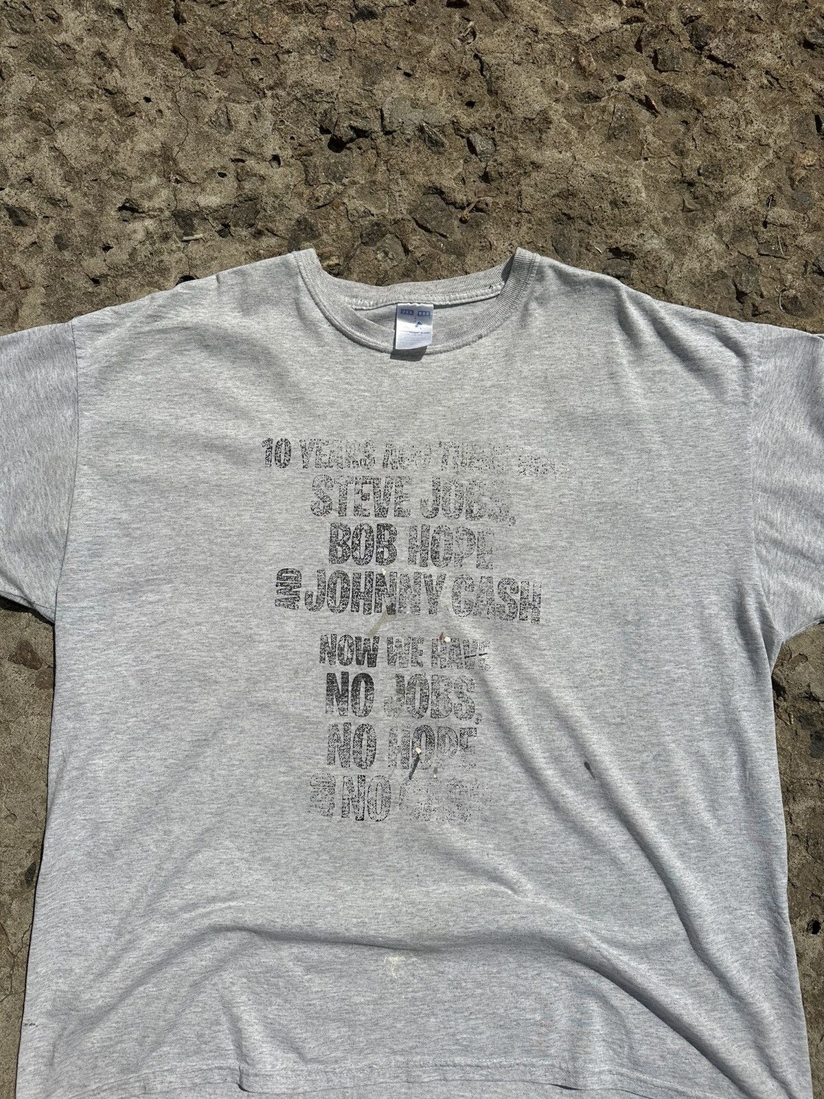 Vintage Vintage 00s Steve Jobs Bob Hope Johnny Cash Art T-Shirt Size US XXL / EU 58 / 5 - 1 Thumbnail