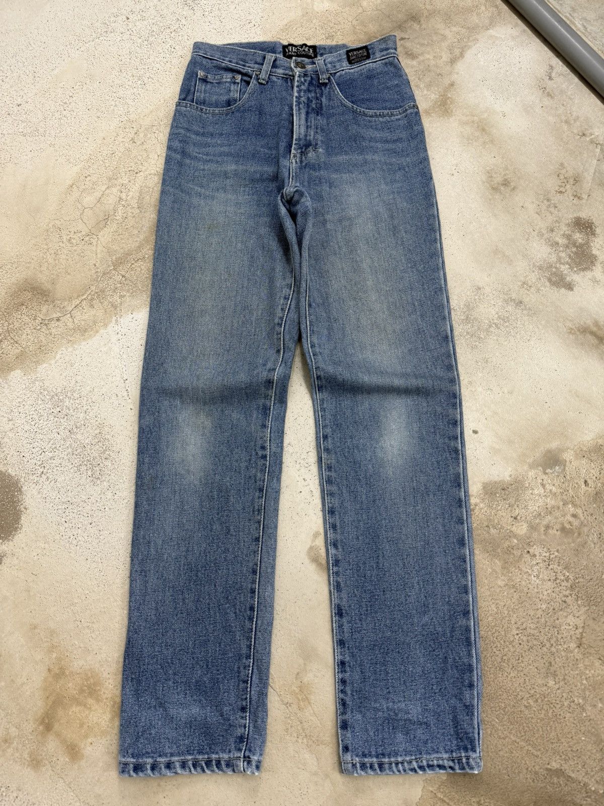 Versace Vintage Versace Jeans Couture Stonewash DistressDenim Pants Size 25" / US 0 / IT 36 - 1 Thumbnail