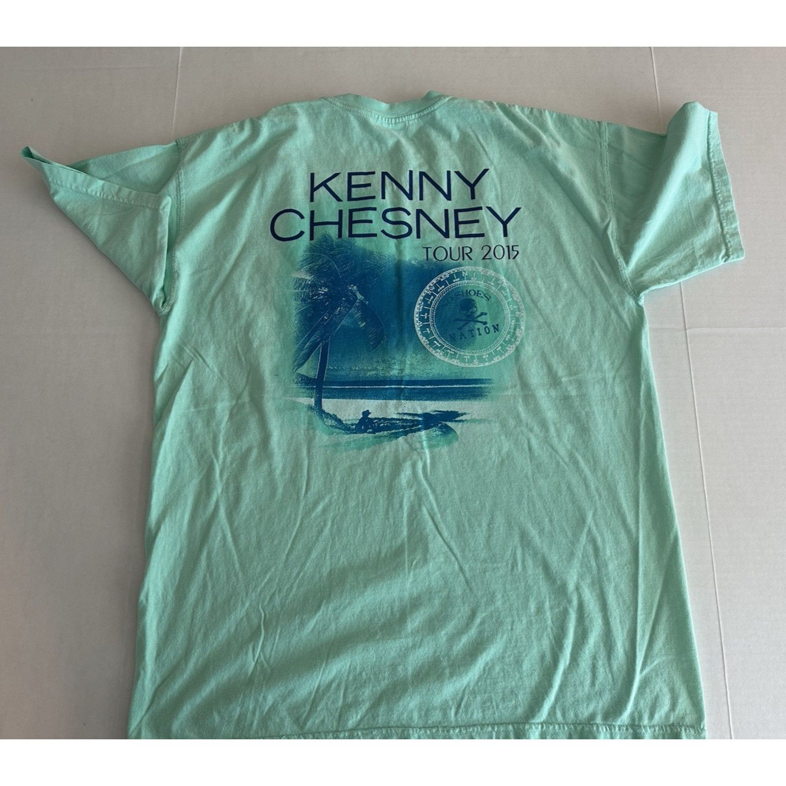 Other Kenny Chesney The Big Revival 2015 Concert T-shirt Green LRG Size US L / EU 52-54 / 3 - 9 Thumbnail
