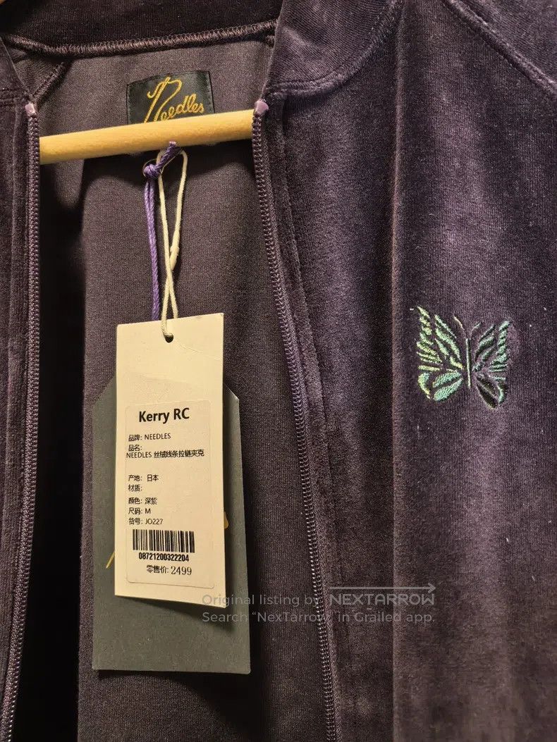 Needles Needles Butterfly velvet purple green coat Size US M / EU 48-50 / 2 - 8 Thumbnail