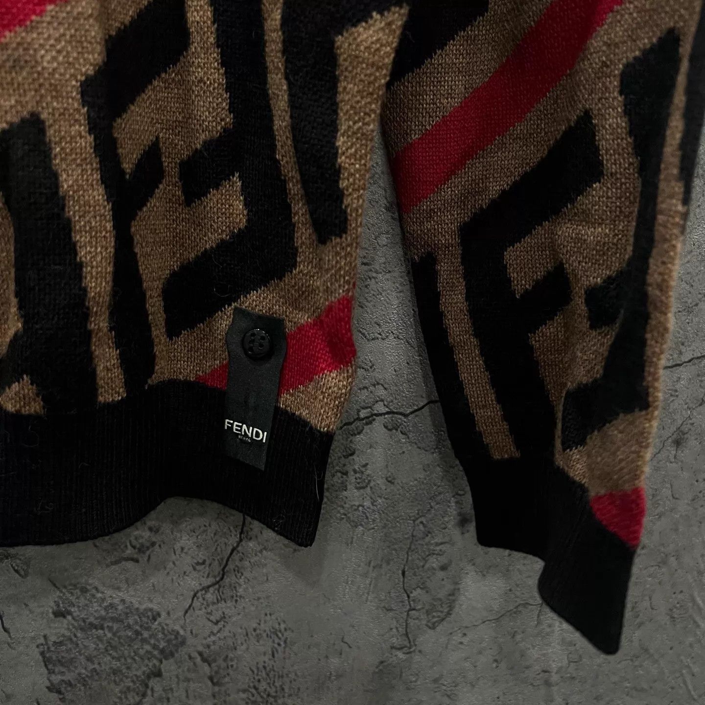 Fendi FENDI All-Over Baguette Logo Knit Sweater 46 New Size US S / EU 44-46 / 1 - 4 Thumbnail