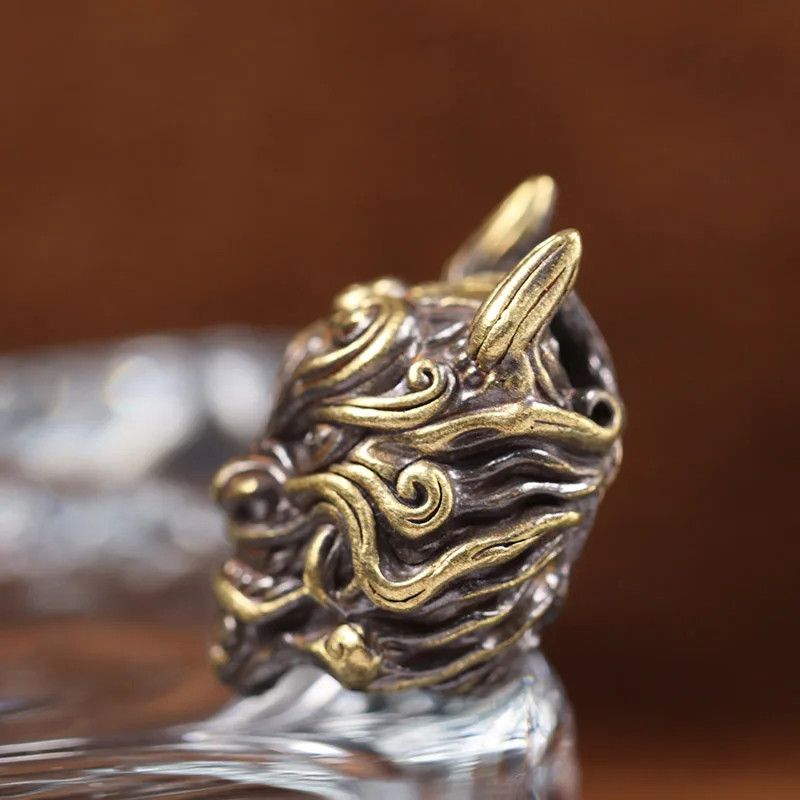 Handmade 3Pcs Mahakala Knife Beads Paracord Bead Zipper Umbrella Rope Size ONE SIZE - 2 Thumbnail