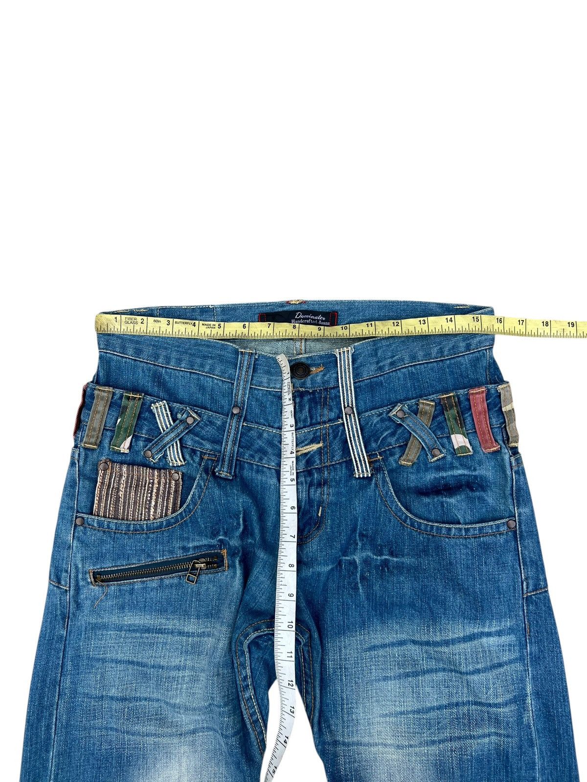 Japanese Brand Mud Wash Denim Double Waist Dominate Handcrafted Jeans Size US 30 / EU 46 - 2 Thumbnail
