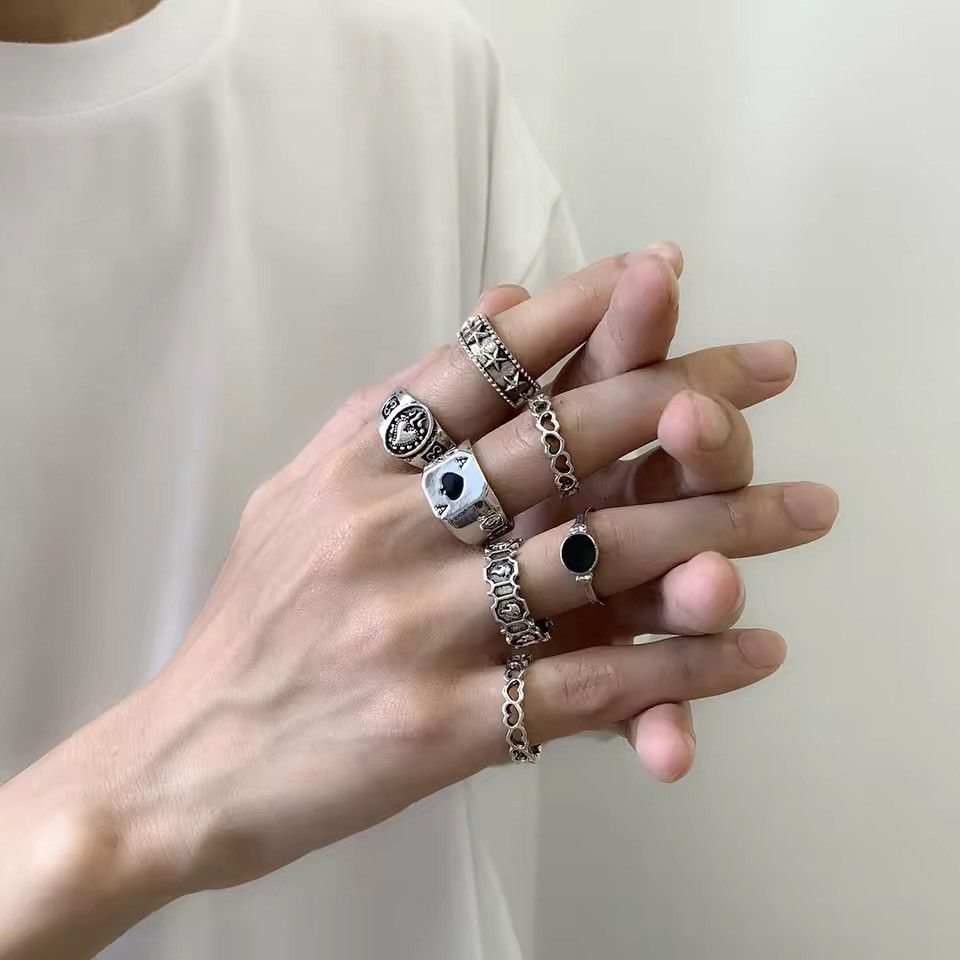 Jewelry Silver Ring Set Size ONE SIZE - 2 Thumbnail