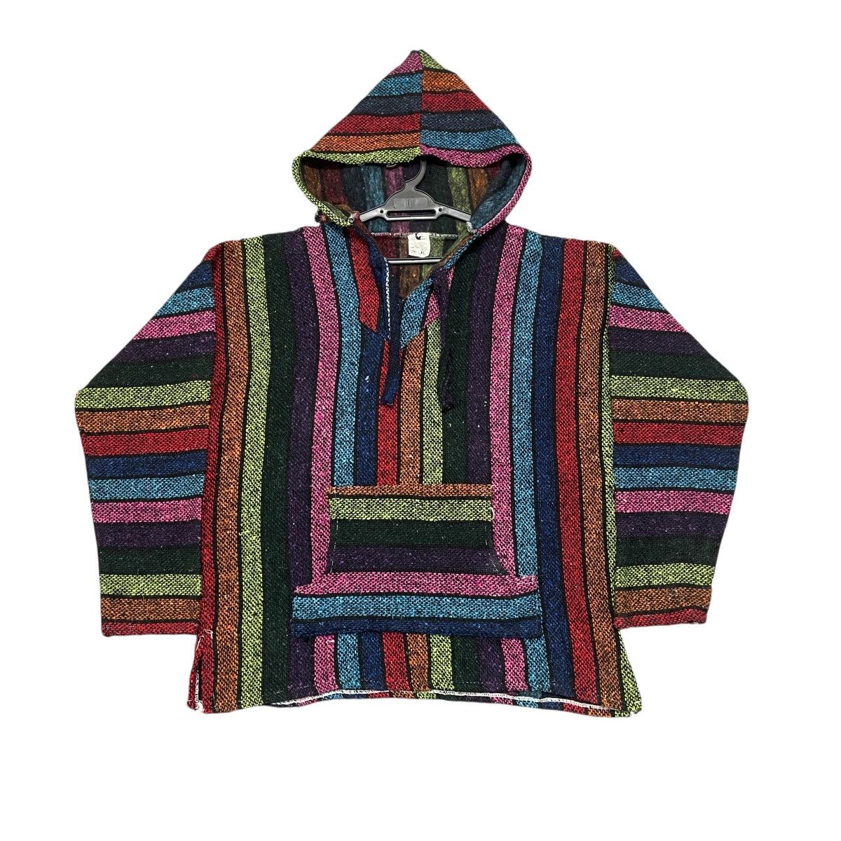 Mexican Threads Vtg Vel-Mex 90s Mexican Baja “Drug Rug” Multicolors Hoodie Size US XL / EU 56 / 4 - 1 Thumbnail