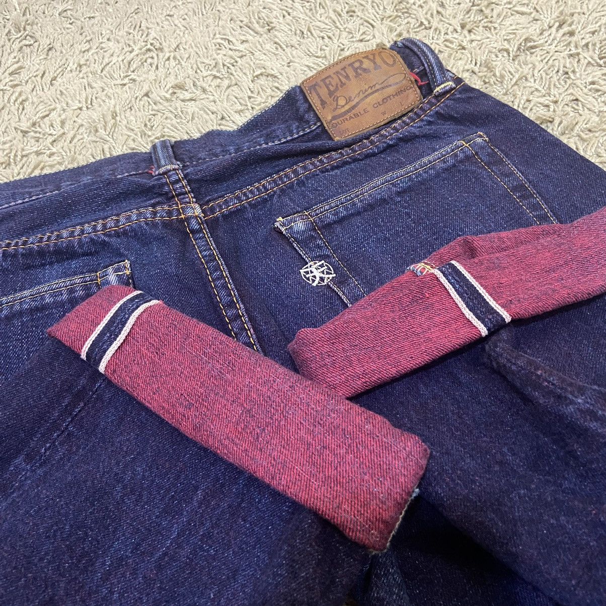 Japanese Brand Kurashiki Tenryo Denim Color Revolution Selvedge Denim Jeans Size US 33 - 19 Thumbnail