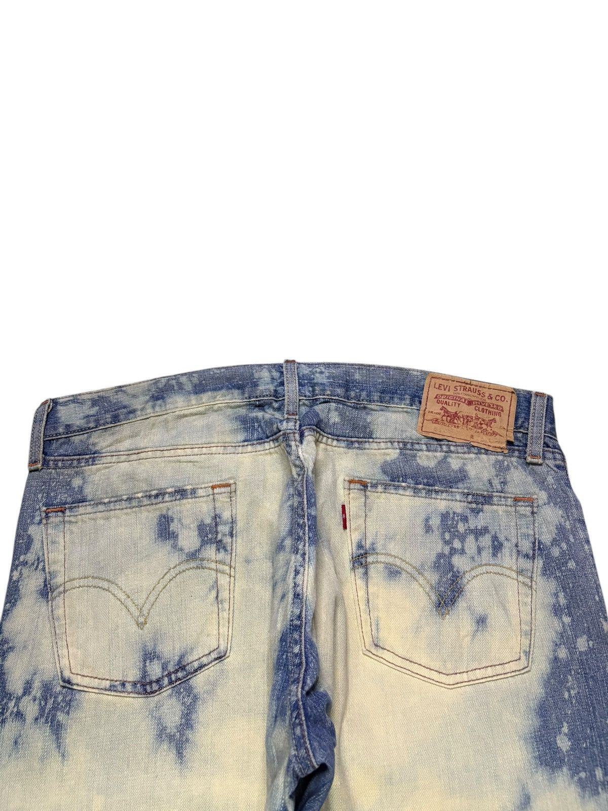 Levi's Vintage 90s Levis 514 Bleached Distressed Loose Jean Shorts Size US 35 - 10 Thumbnail