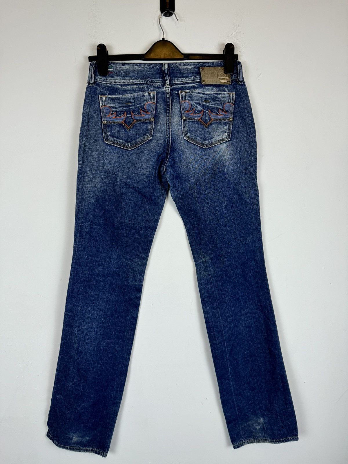 Diesel Vintage Women’s Diesel Y2K Style Denim Jeans Size 27" / US 4 / IT 40 - 2 Thumbnail