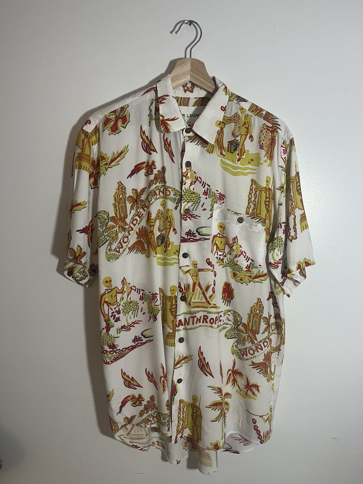 image of Our Legacy Misanthropic Wonderland Vacation Ss in White, Men's (Size Medium)