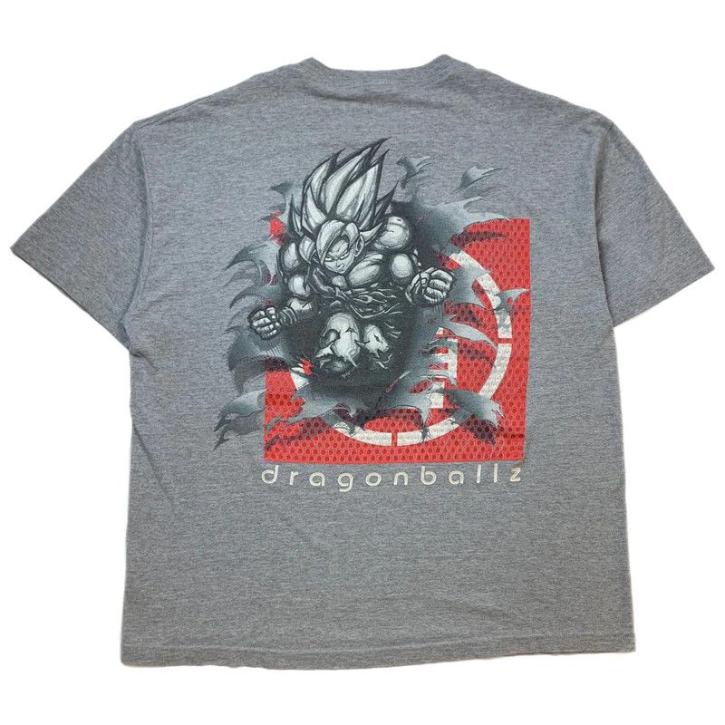 image of Vintage Dragon Ball Z Tee Grey, Men's (Size XL)