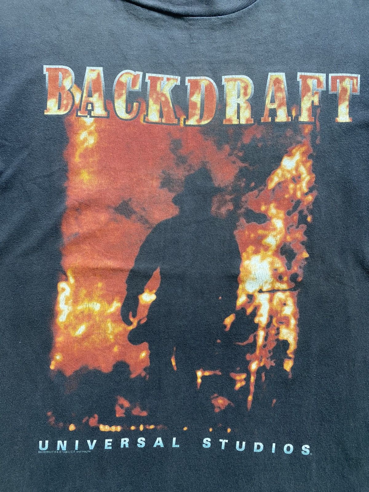 Universal Studios × Vintage Vintage 1998 Sun Faded Backdraft Movie by Universal Studios Size US L / EU 52-54 / 3 - 3 Thumbnail