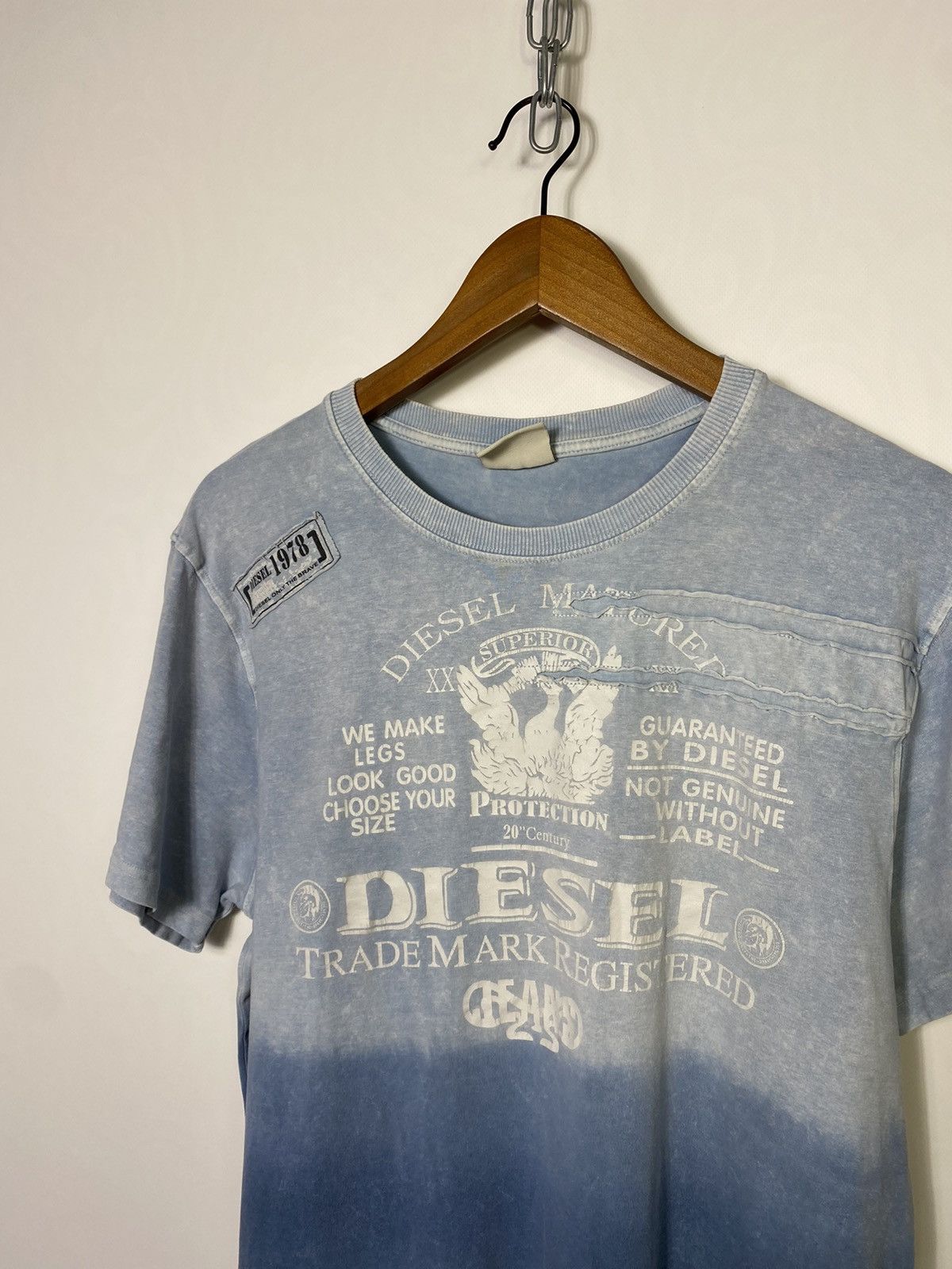 Diesel Vintage Diesel Big Logo Y2k T-shirt Tee Size US M / EU 48-50 / 2 - 2 Thumbnail