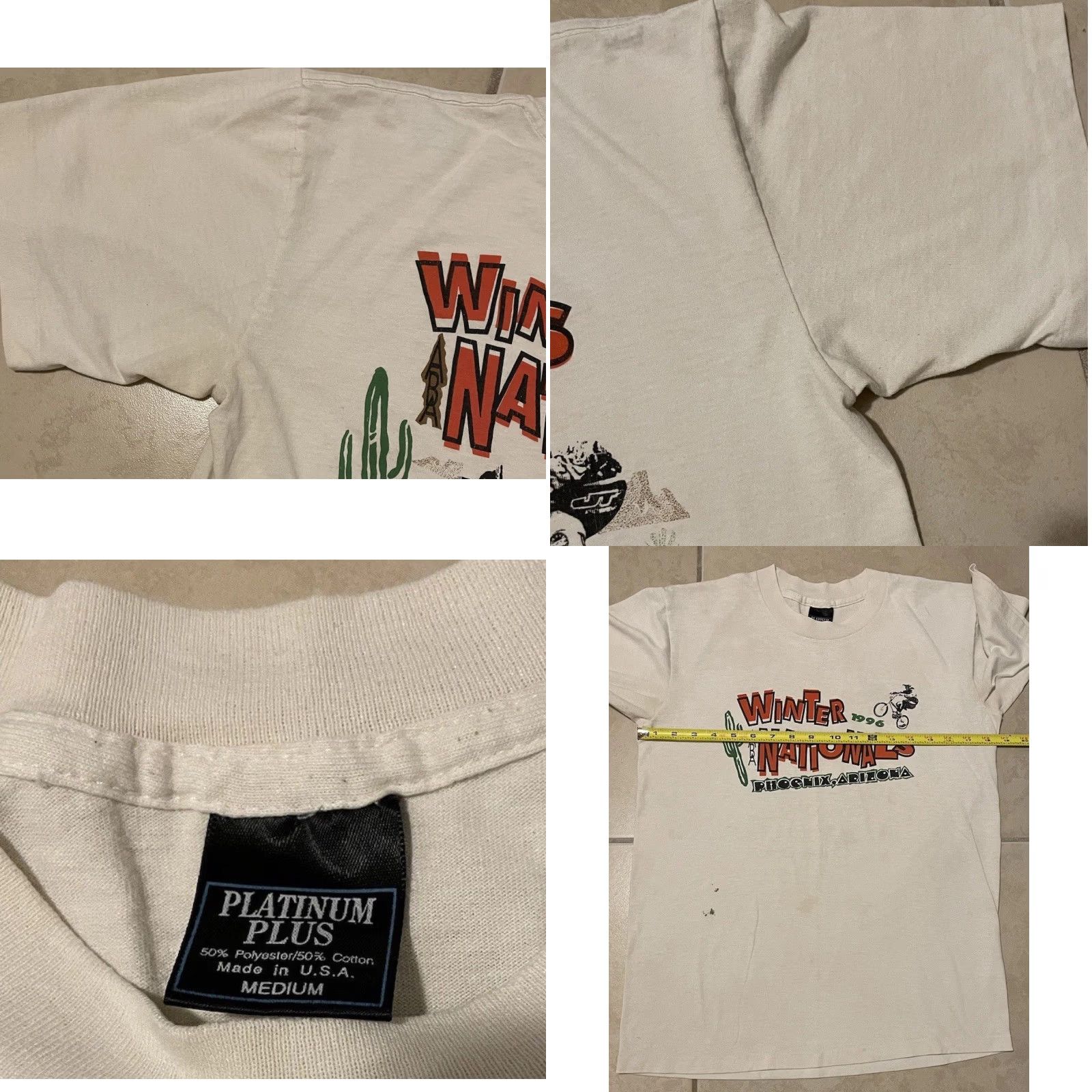 Vintage VINTAGE 90s BMX Winter Nationals Faded Shirt S Phoenix GT Bikes Answer Racing Grunge Size US S / EU 44-46 / 1 - 10 Thumbnail
