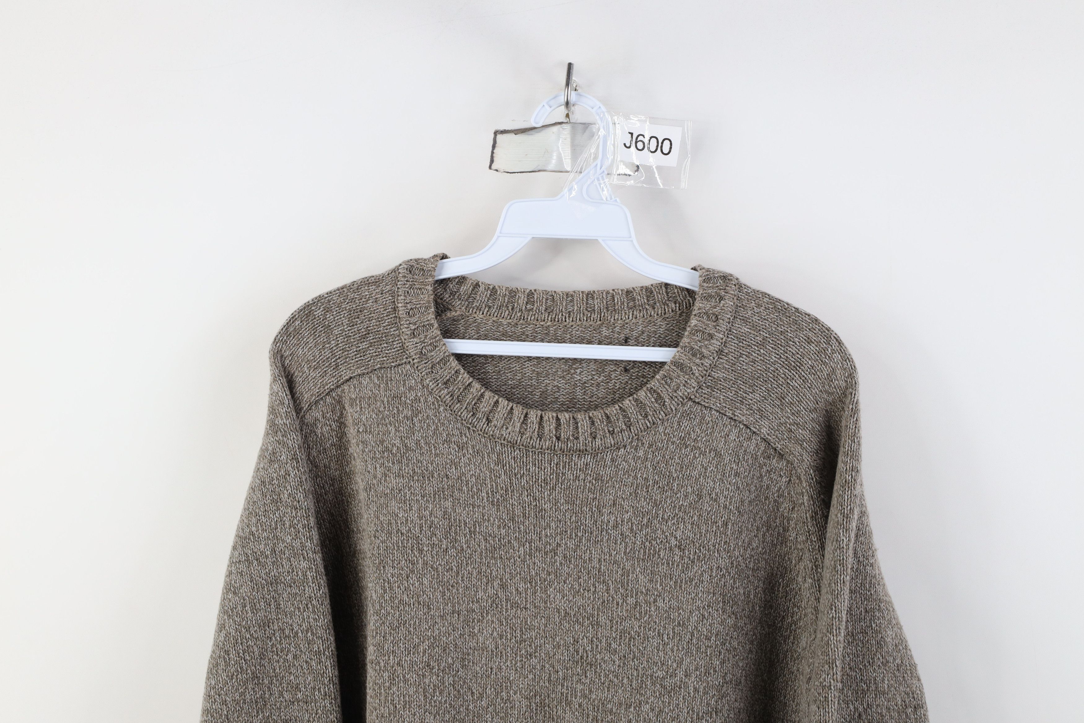 Vintage Vintage 90s Streetwear Heavyweight Knit Crewneck Sweater Size US L / EU 52-54 / 3 - 2 Thumbnail