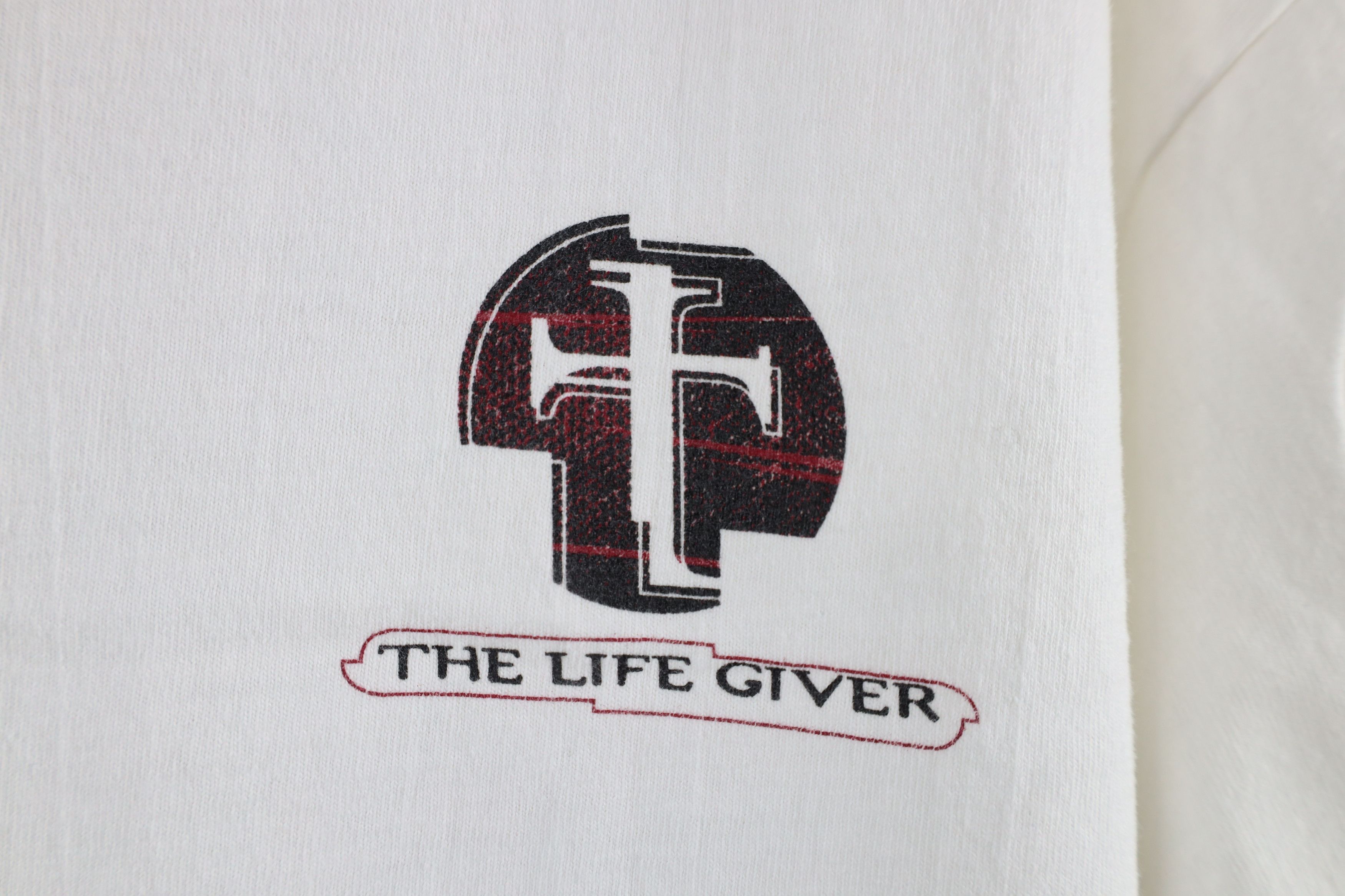 Vintage Vintage Y2K 2000 Jesus Cross The Life Giver T-Shirt White Size US XL / EU 56 / 4 - 4 Thumbnail