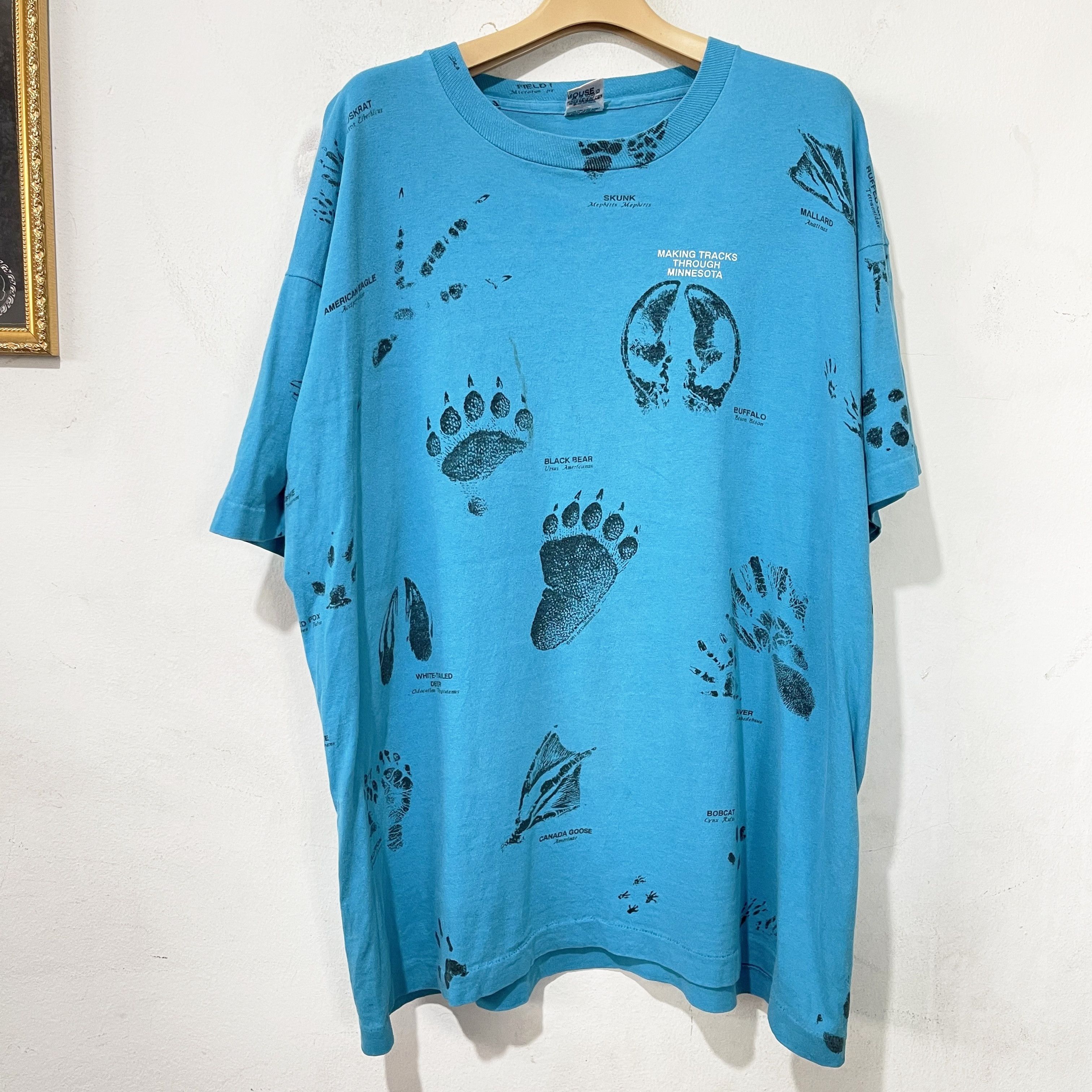 Vintage Vintage 90s Making Tracks Through Minnesota T-Shirt Size US XL / EU 56 / 4 - 1 Thumbnail
