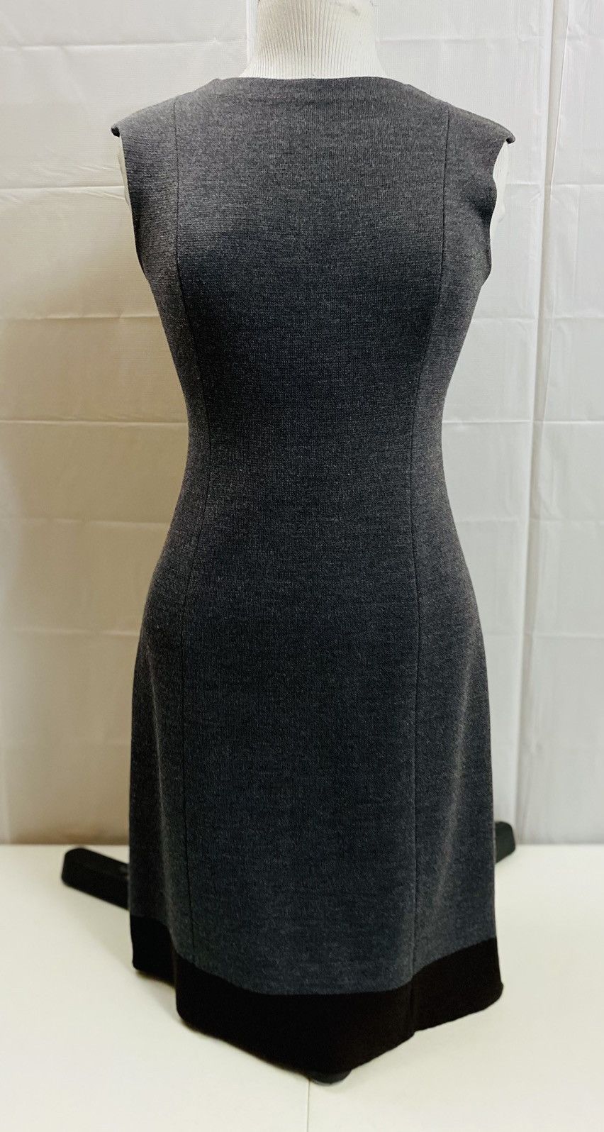 St. John St. John 🇺🇸 Char Gray/Black Wool Blend Knit Mini Dress 4 VGC Size S / US 4 / IT 40 - 10 Thumbnail