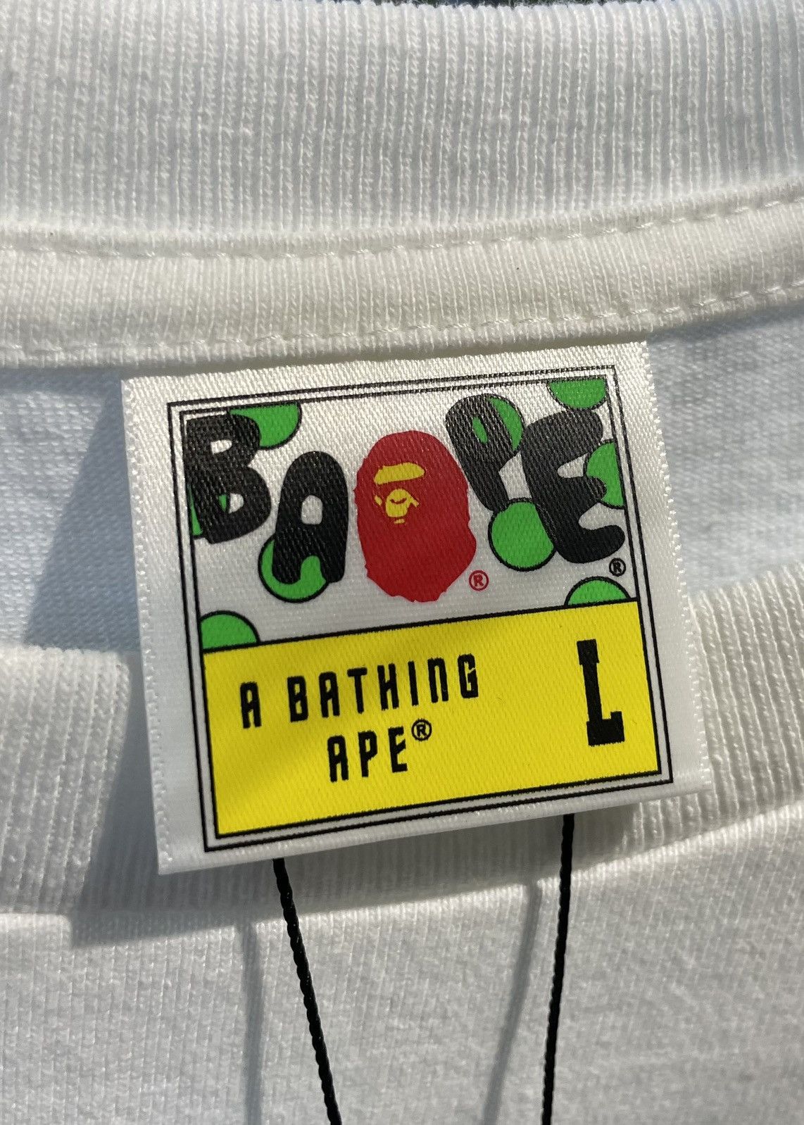 Bape BAPE ABC Camo Shark Tee White/Blue/Silver Size US L / EU 52-54 / 3 - 9 Thumbnail