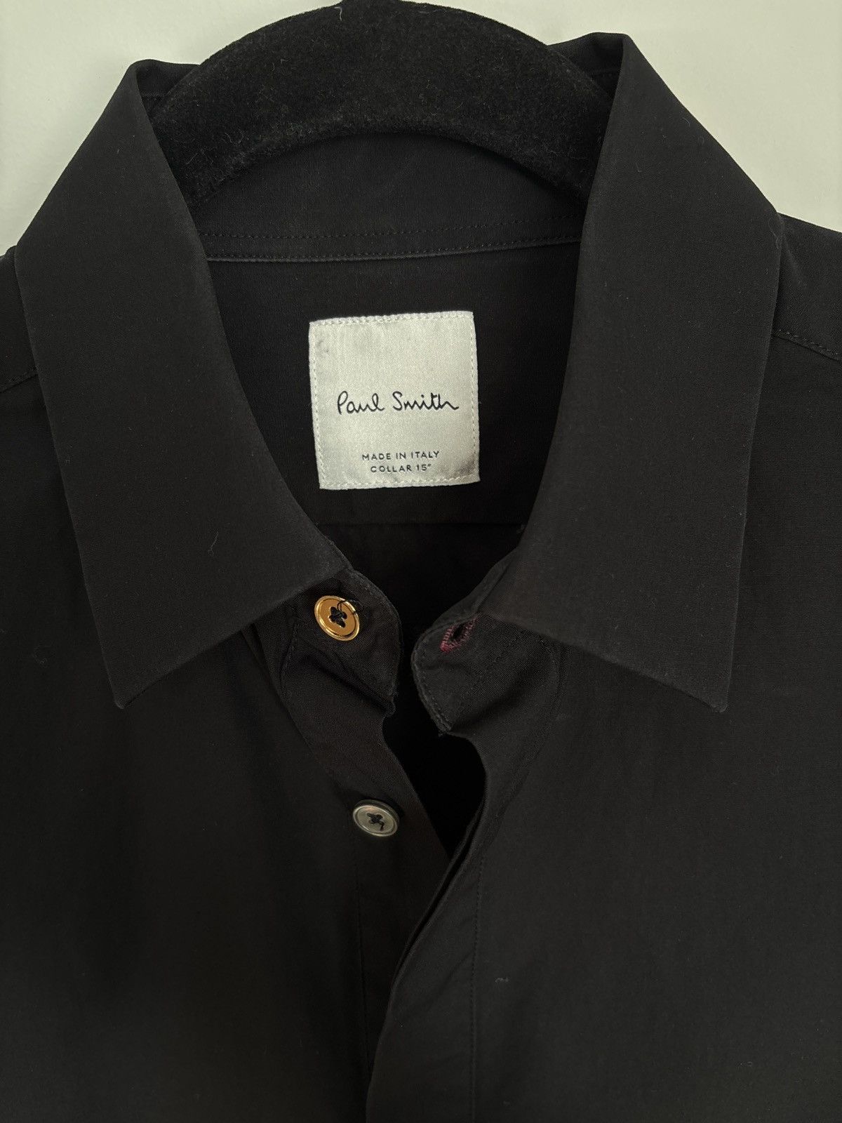 Paul Smith Paul Smith Evening Black Poplin Shirt Size US S / EU 44-46 / 1 - 2 Thumbnail